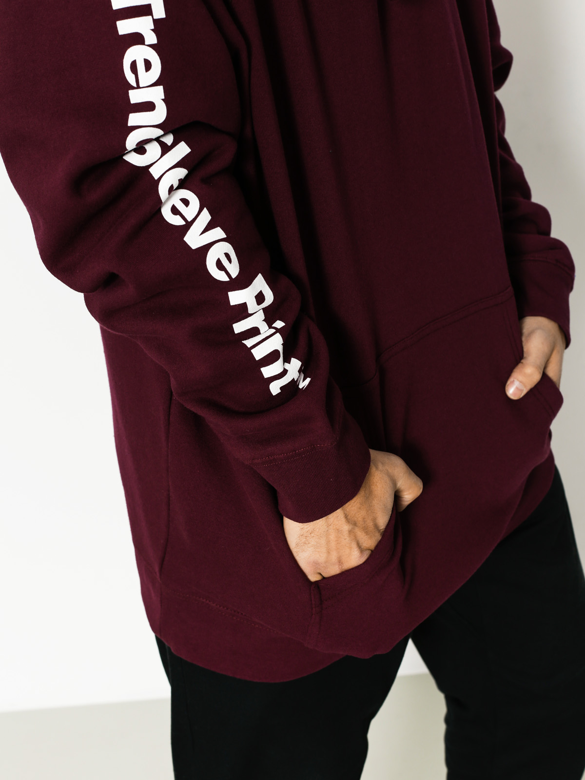 Skate Mental Hoodie Trendy Logo HD (burgundy)