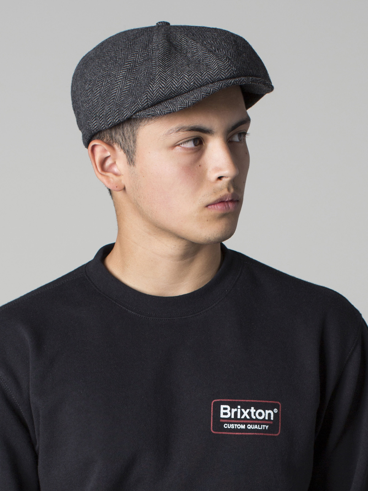 Brixton Flat cap Brood Snap ZD (grey/black)