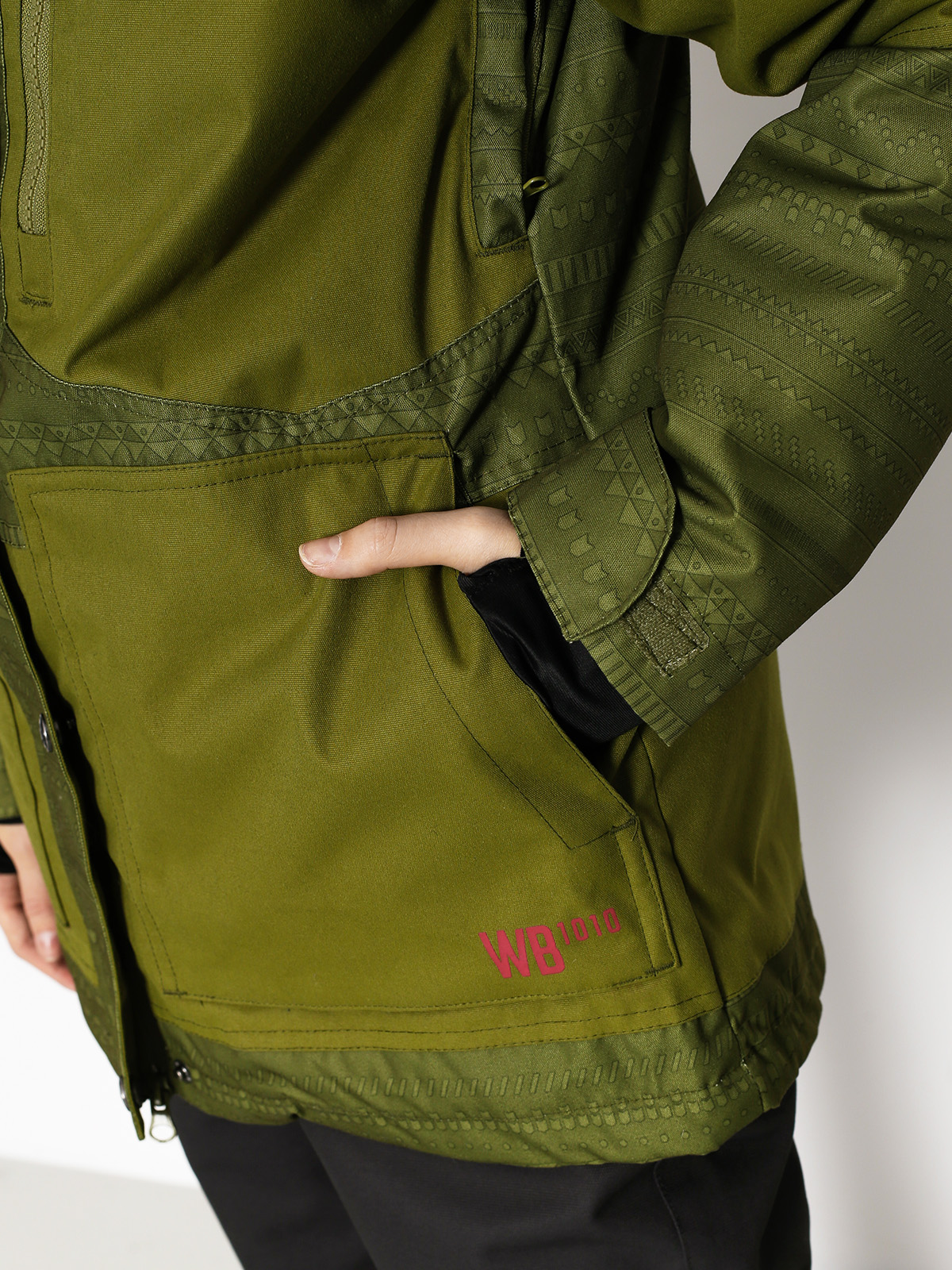 Damen Westbeach Snowboardjacke Waltz Jacket (combat green fairisle)