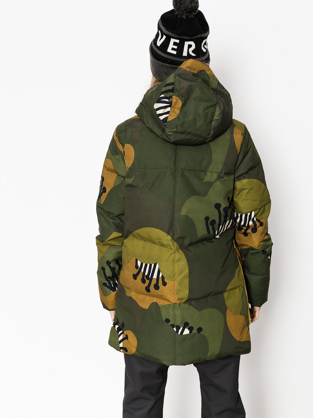 Womens Burton Snowboard jacket King Pine (forest poppyfield)