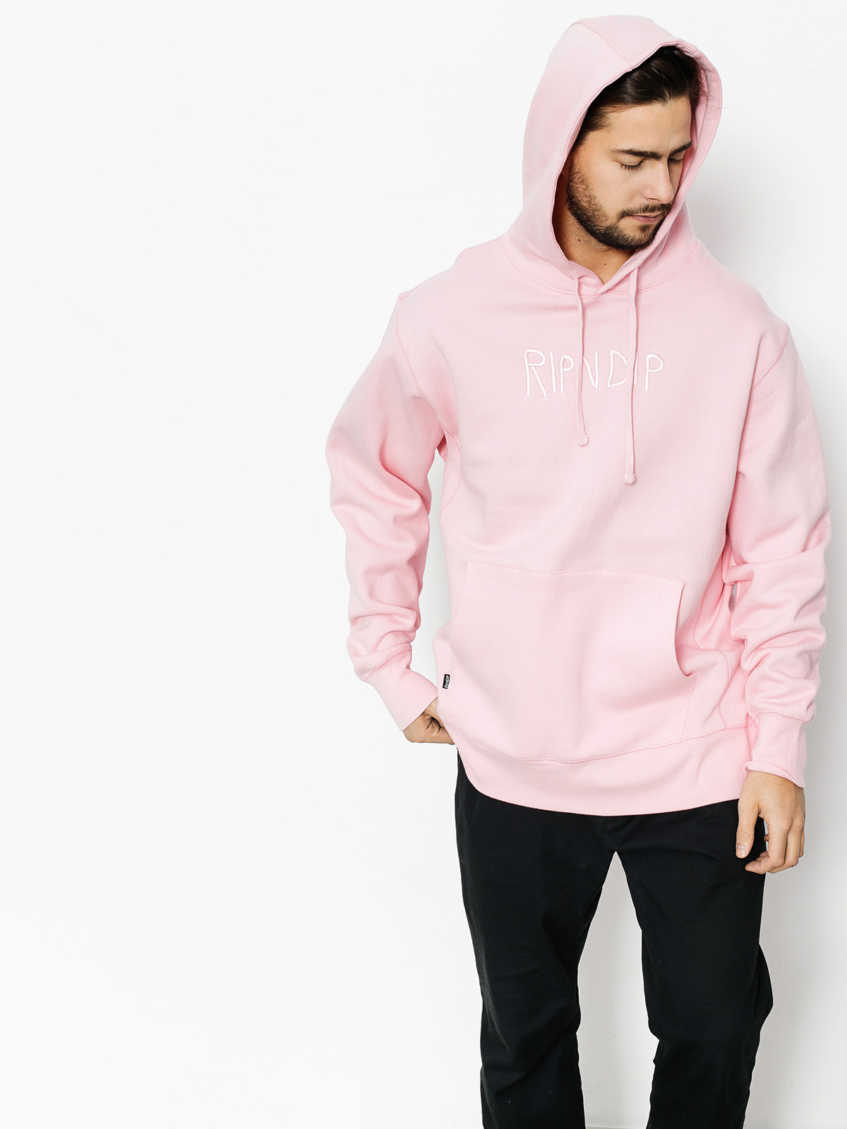 ripndip hoodie logo embroidered hd pink ripndip hoodie size chart