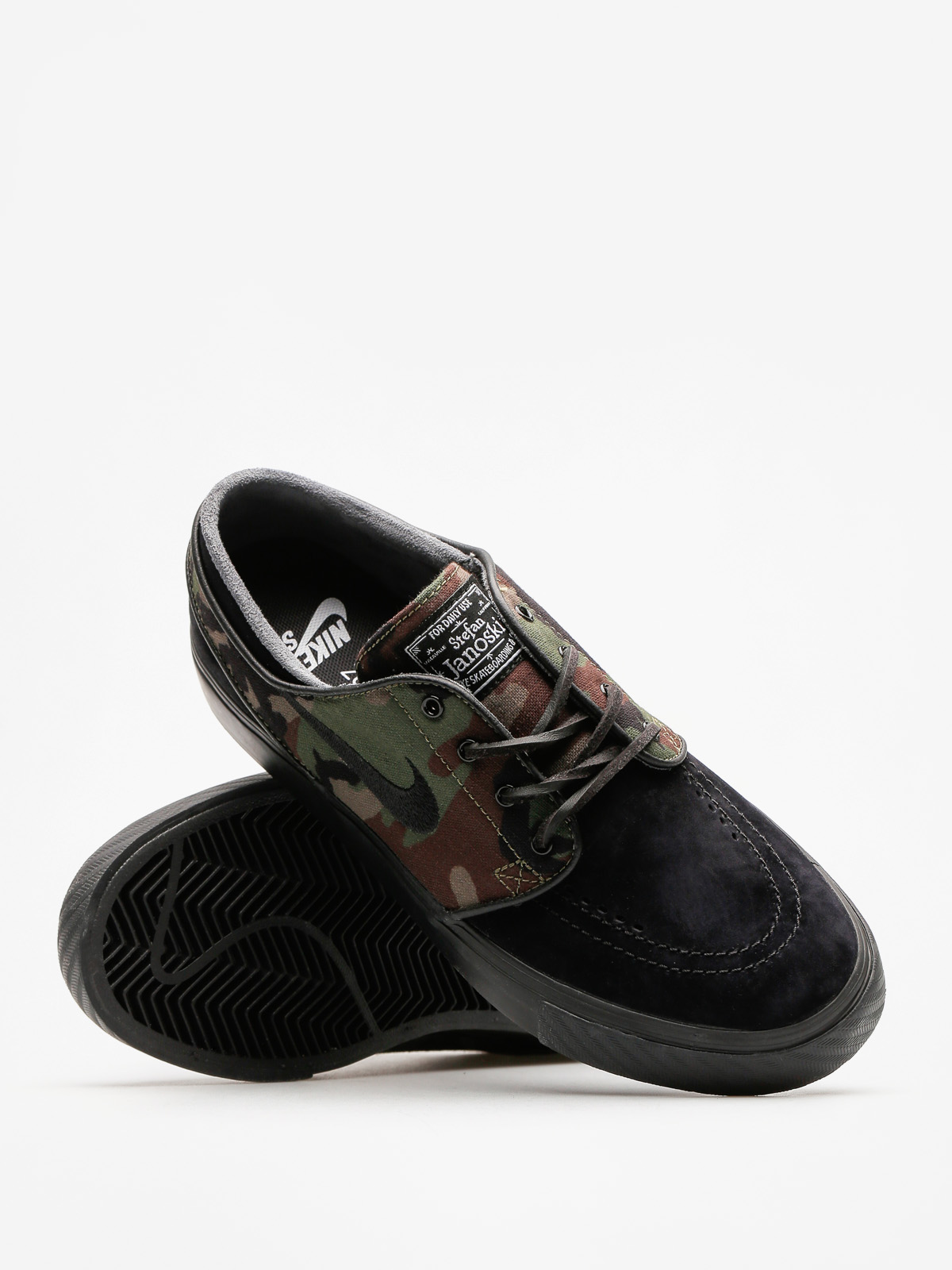 Nike SB Shoes Air Zoom Stefan Janoski Og (black/black medium olive white)