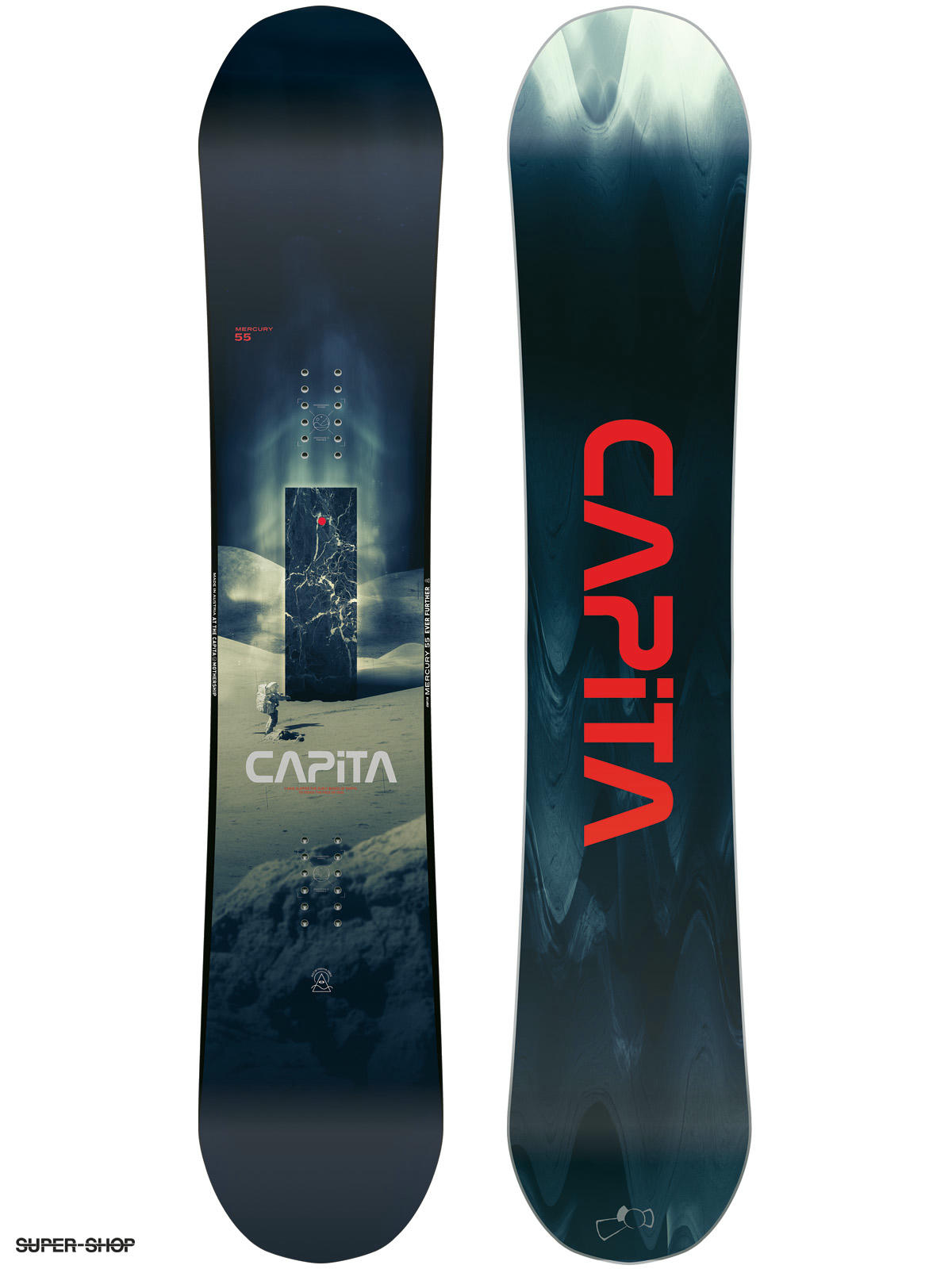 Mens Capita Snowboard Mercury 155 (white/black/red)