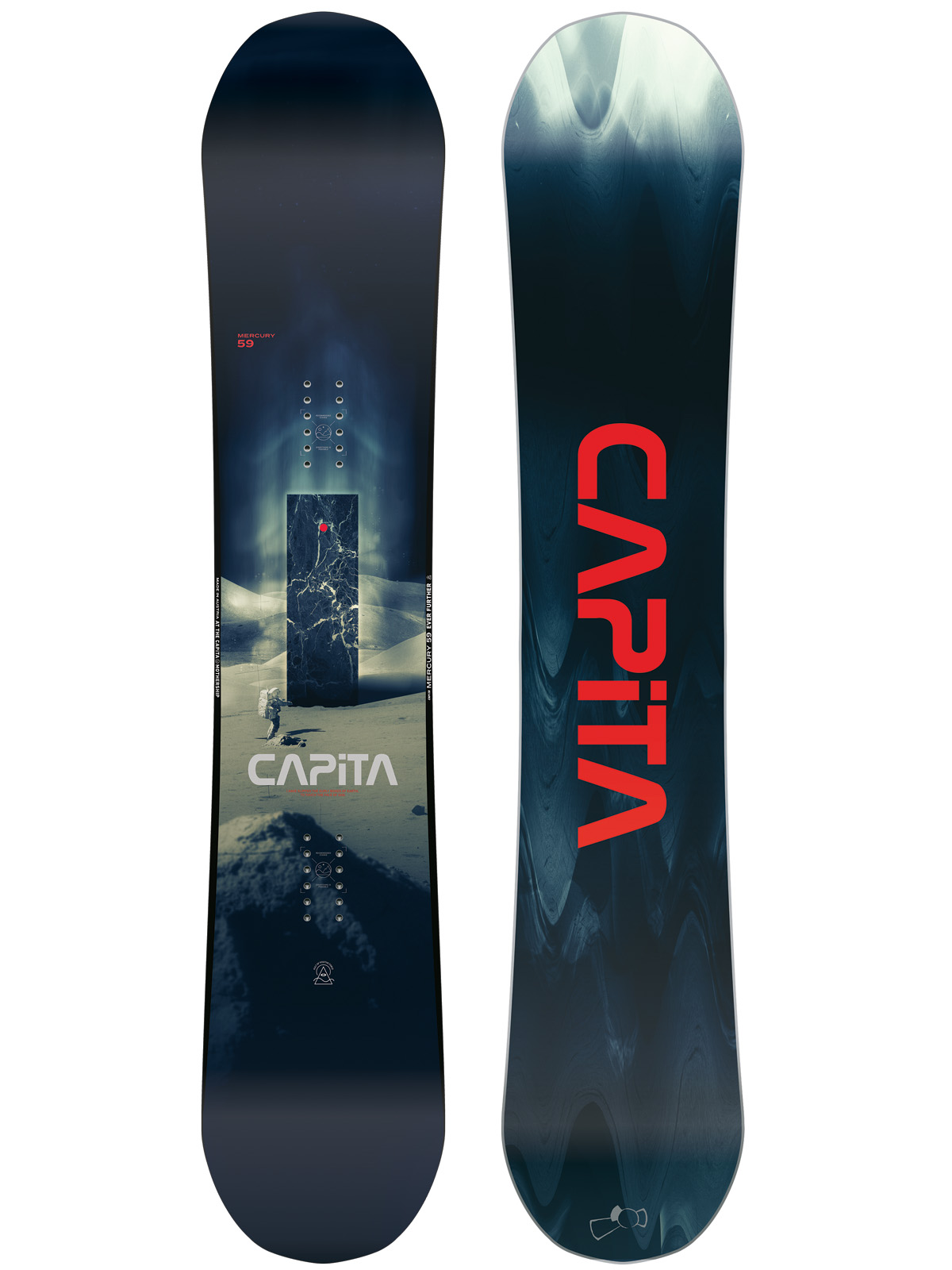 Capita Snowboard Mercury 159 White Black Red