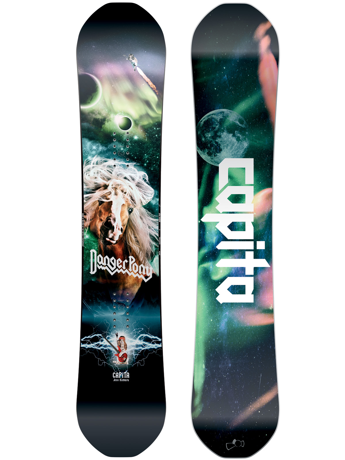 Womens Capita Snowboard Jess Kimura Pro 142 (black/multi/white)