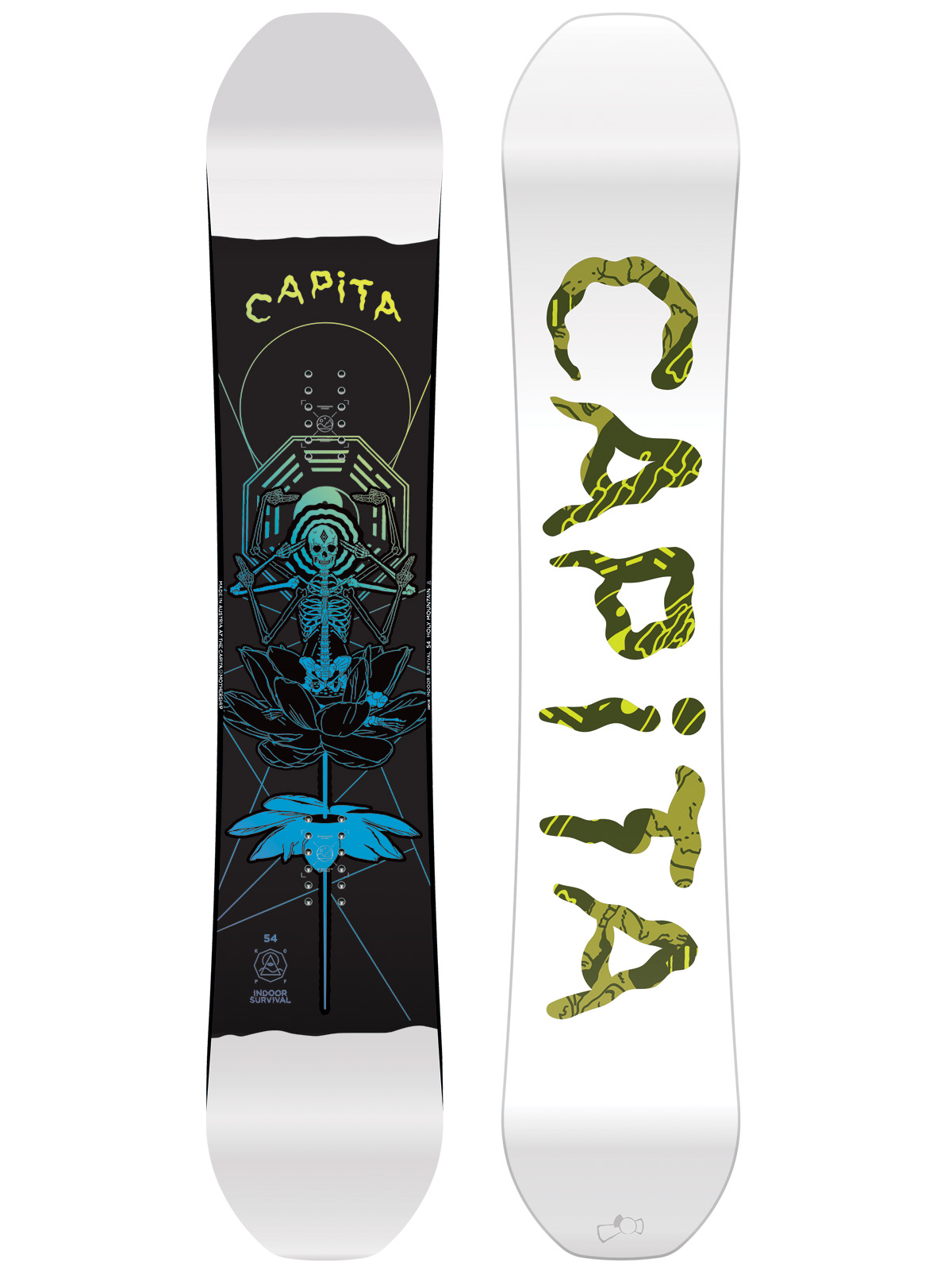 Capita Snowboard Indoor Survival - white (white/black/green)