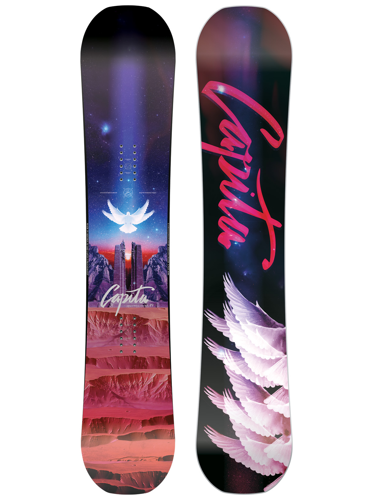 Capita Snowboard Space Metal Fantasy Wmn Black Red Purple