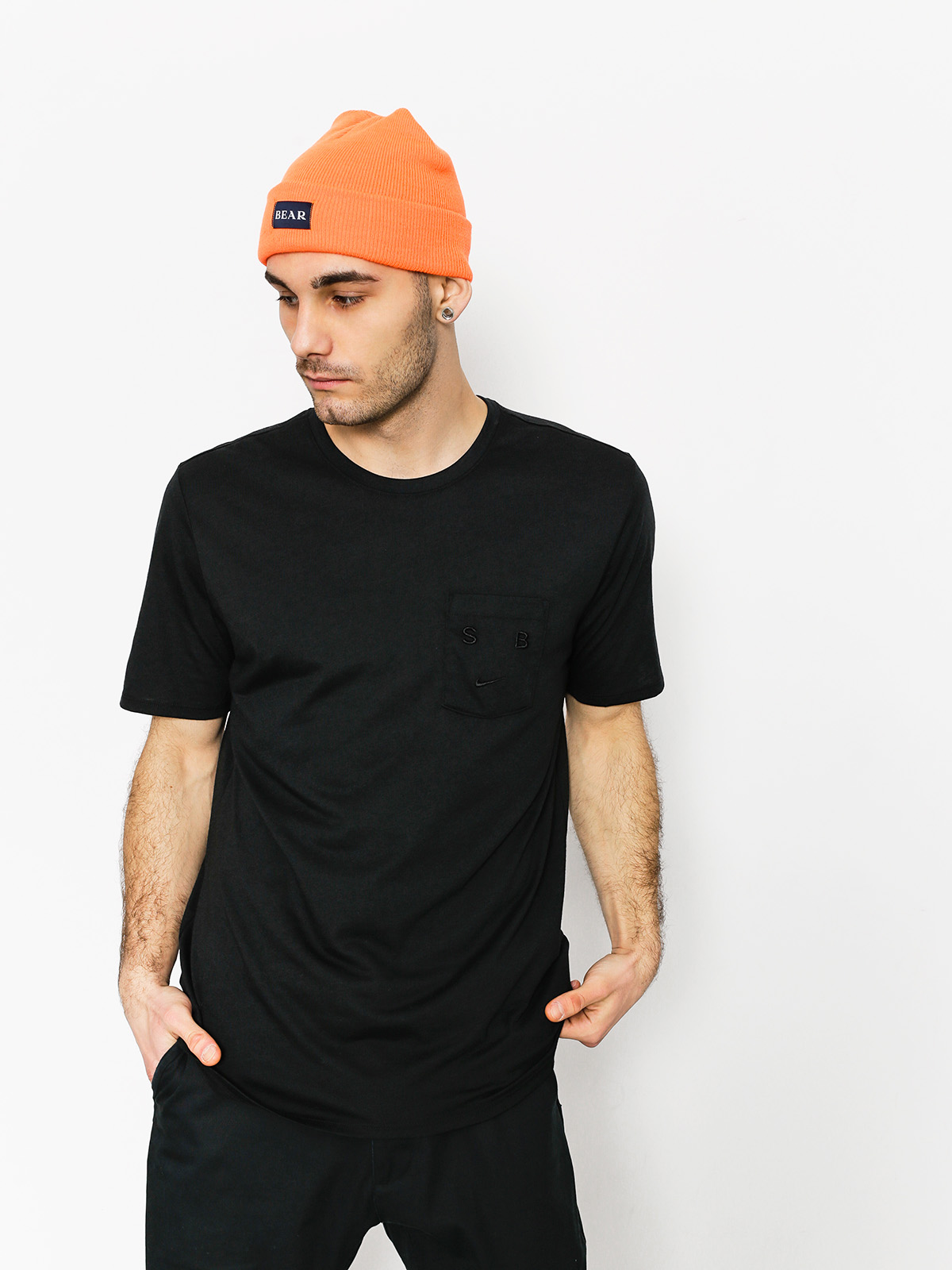 Nike SB T-shirt Sb Dry Db Smiley (black/opti yellow)