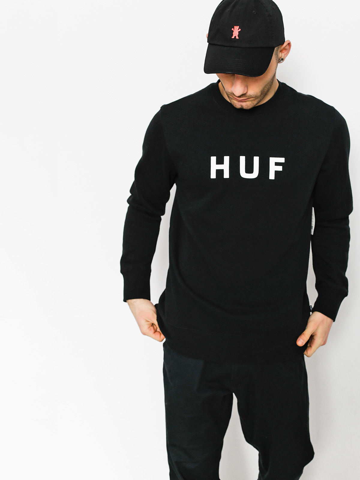 huf crevasse crewneck sweatshirt