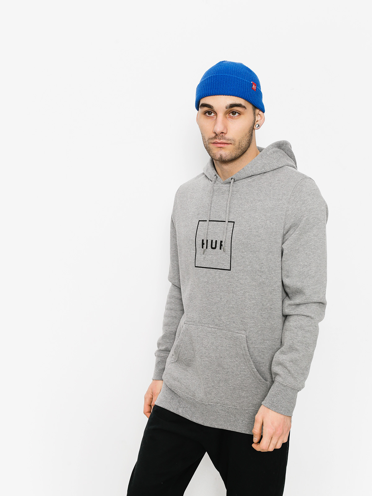 HUF Hoodie Box Logo HD grey grey