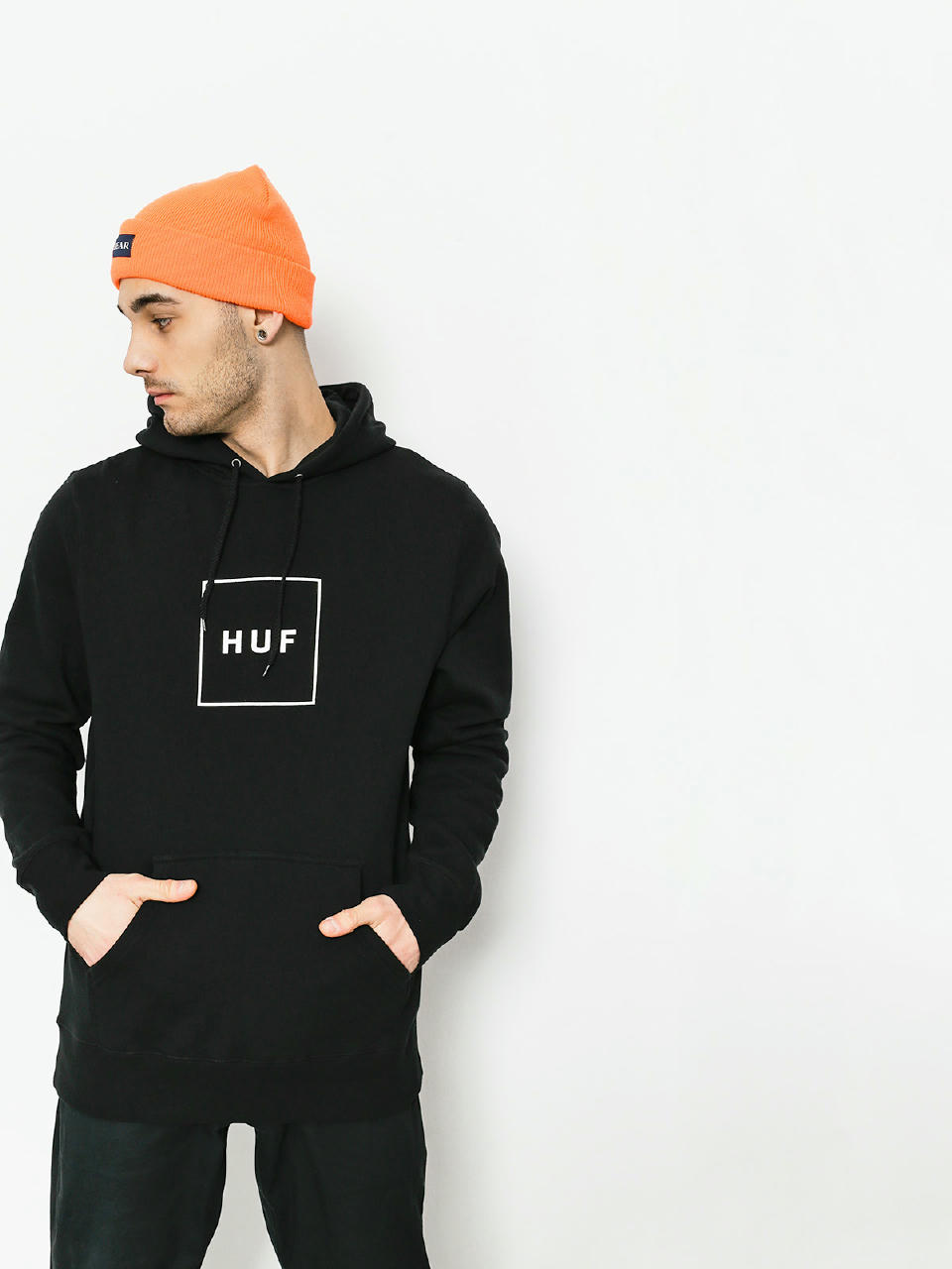 HUF Hoodie Box Logo HD (black)