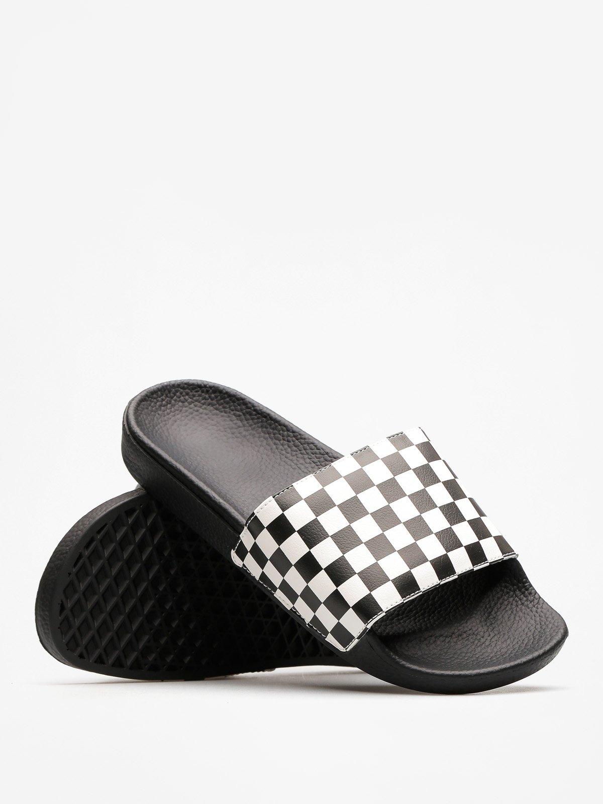 Vans Flip Flops Slide On (checkerboard/white)