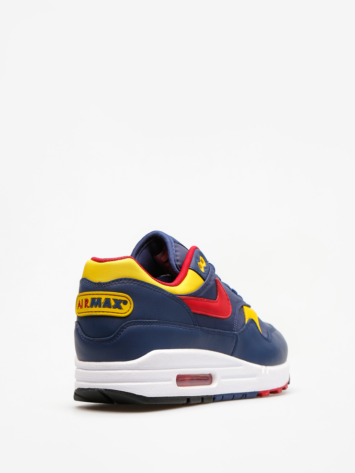 Nike Air Max 1 Premium Shoes (navy/gym red vivid sulfur white)