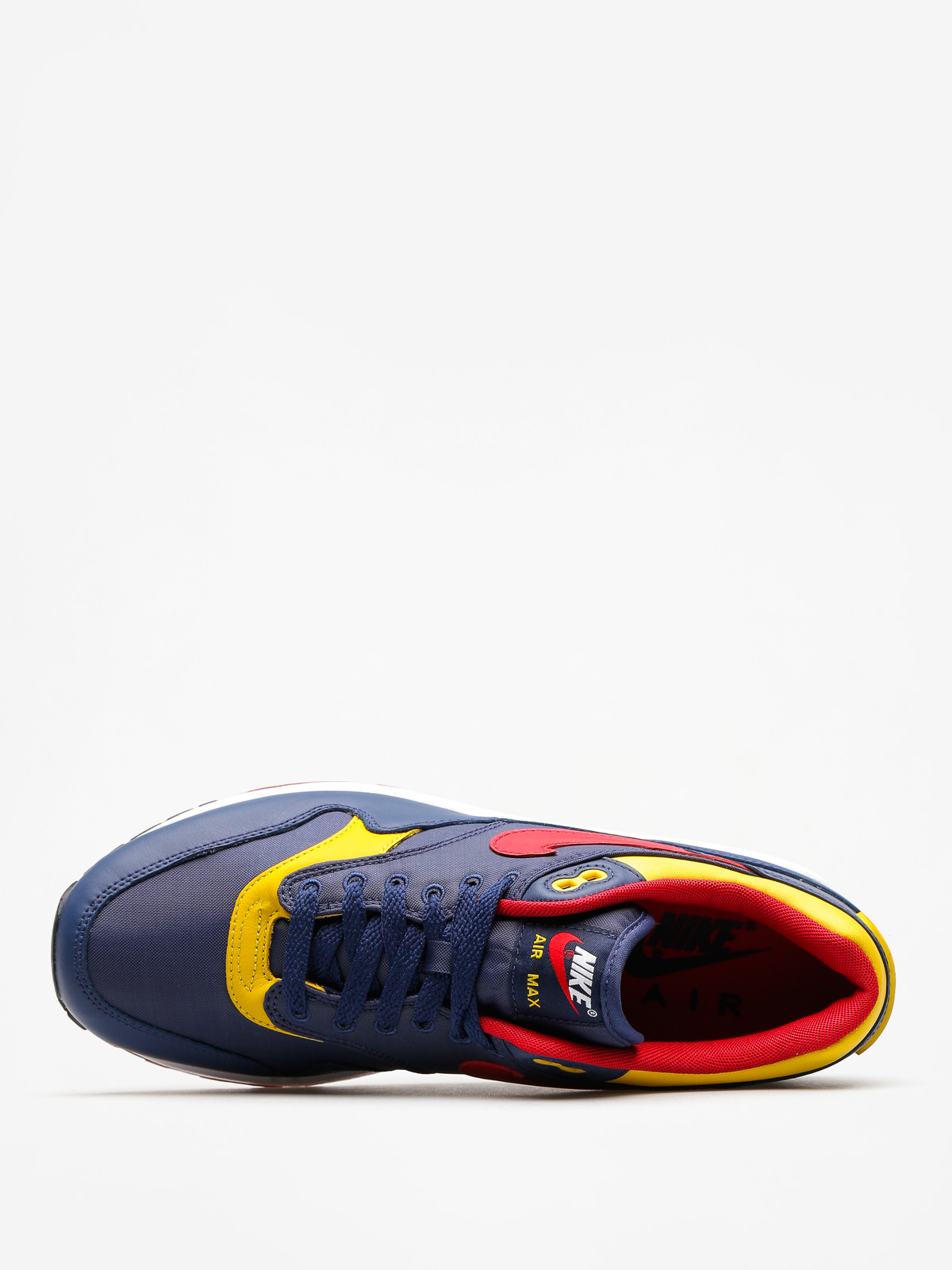 Nike Air Max 1 Premium Shoes (navy/gym red vivid sulfur white)