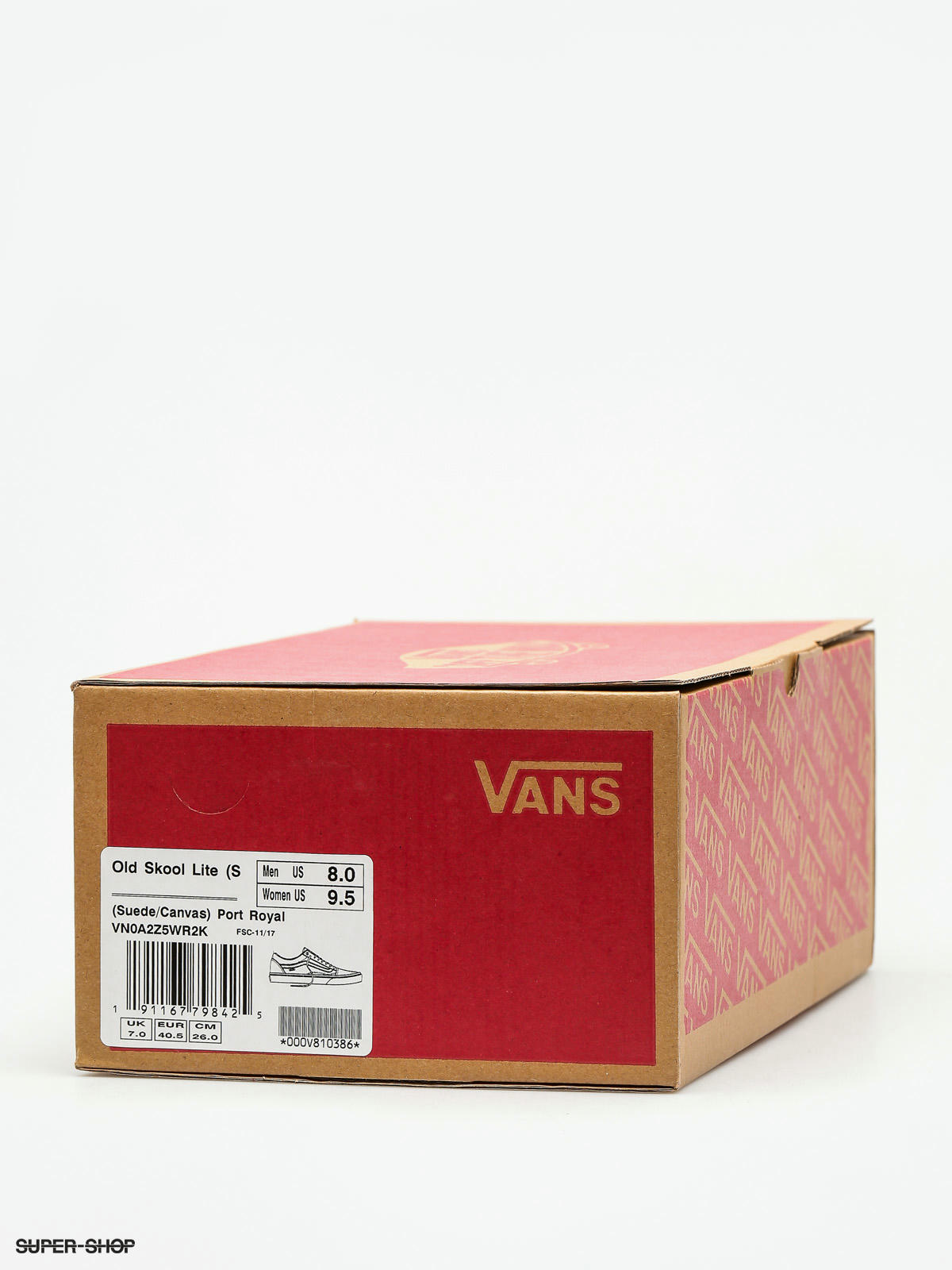 Vans Shoes Old Skool Lite (Suede/Canvas/Port/Royale/True/White)