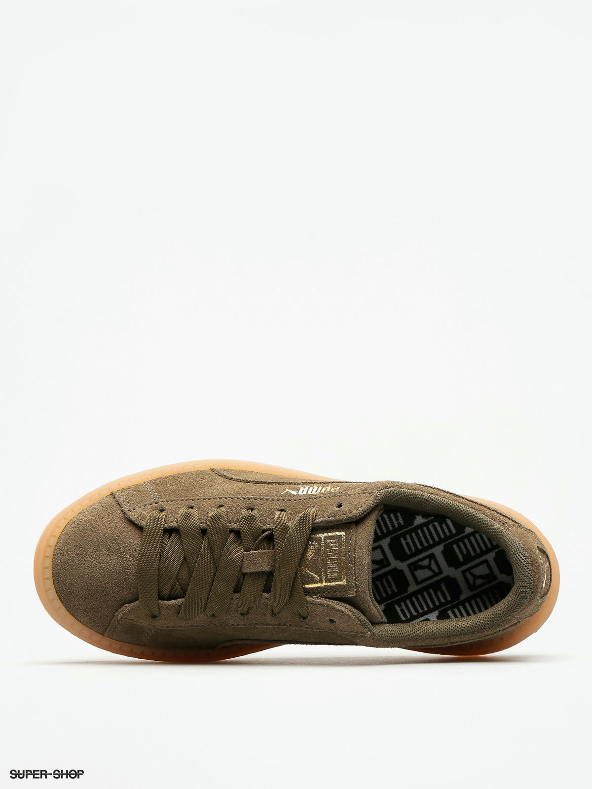 Puma suede platform kaki hot sale