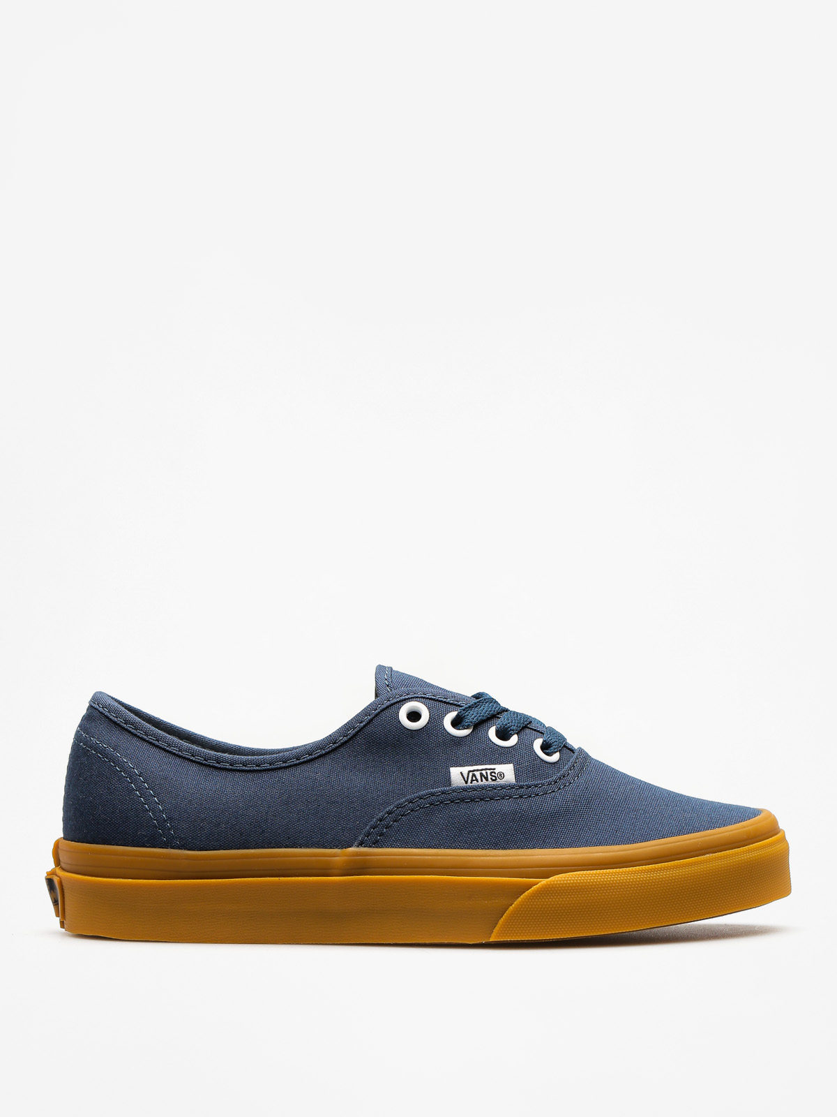 Vans navy blue gum cheap sole