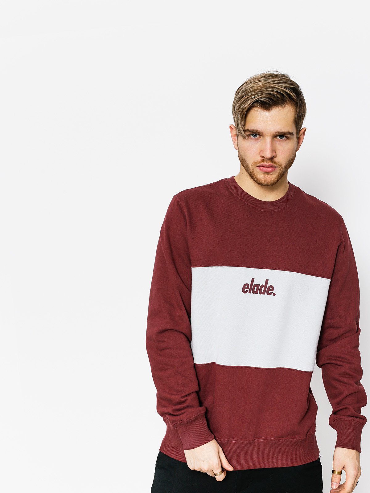 Elade Sweatshirt Two Tone (maroon/grey)