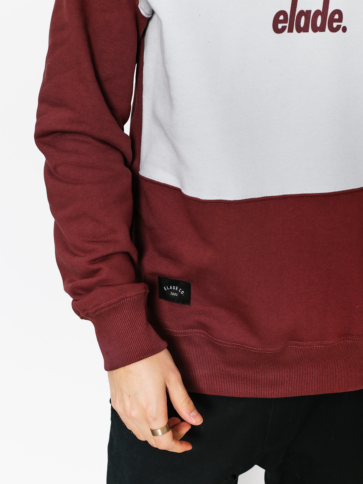 Elade Sweatshirt Two Tone (maroon/grey)