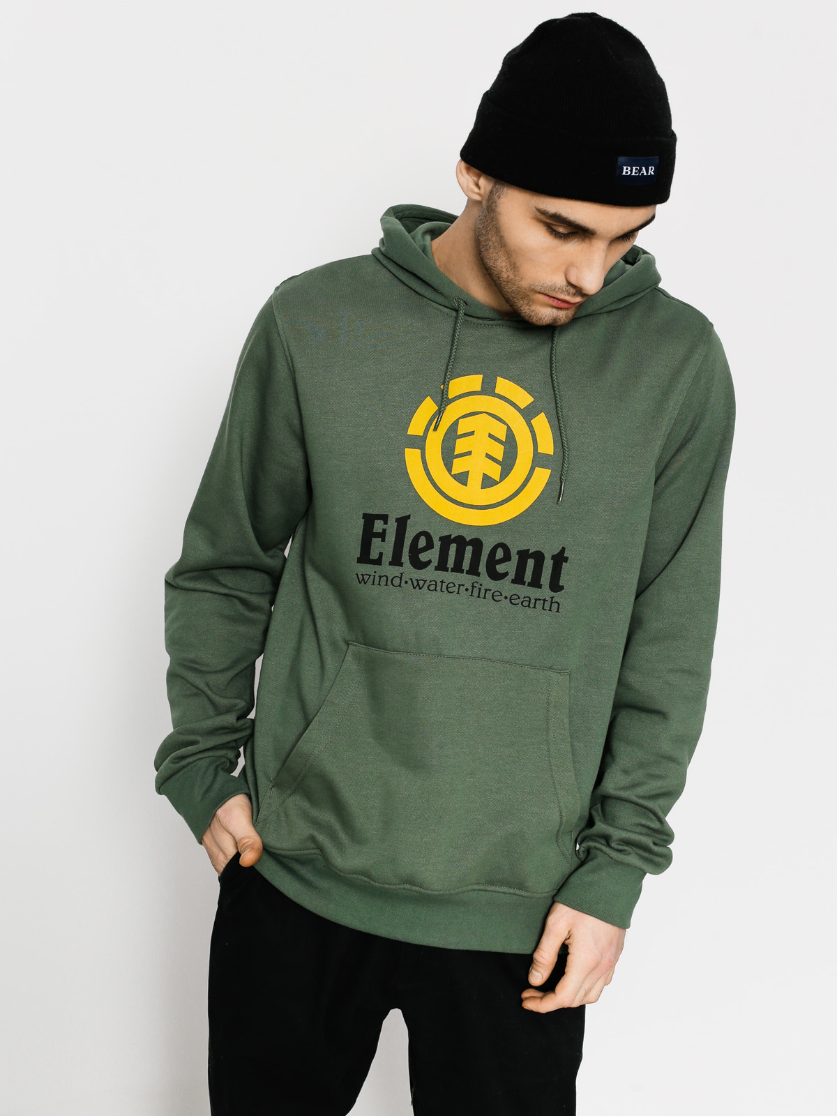 element green hoodie
