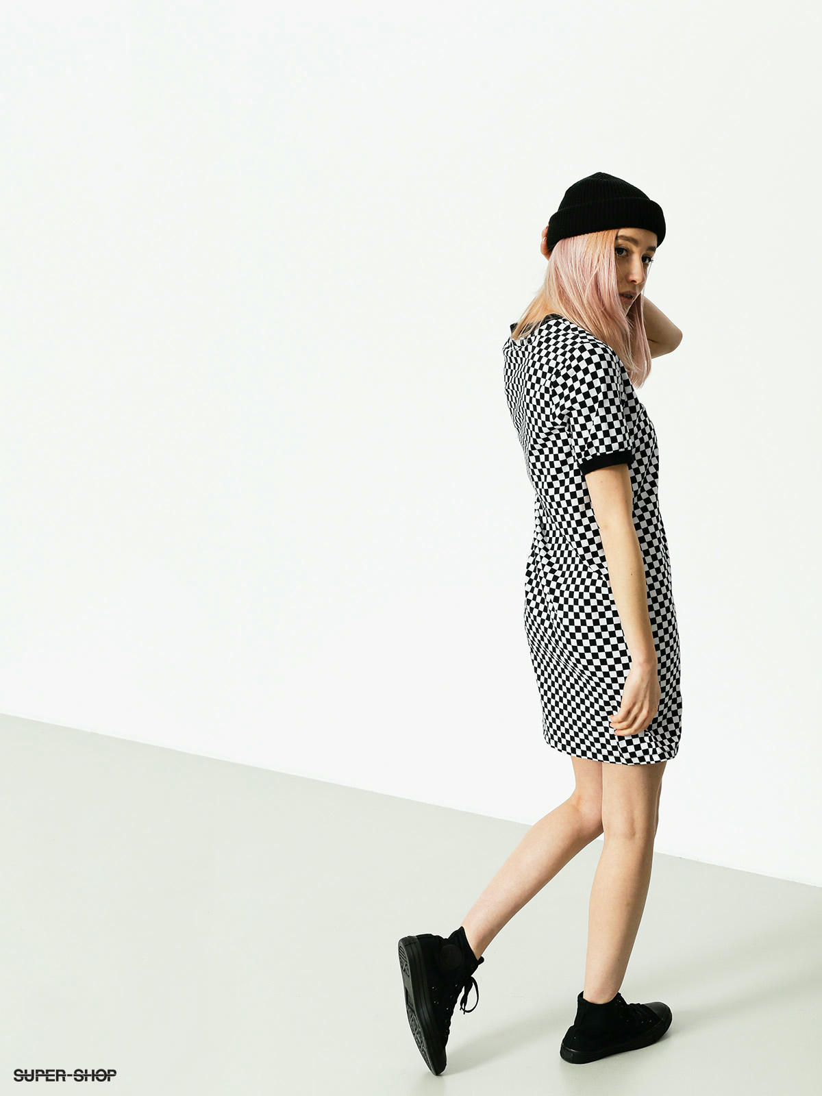 Checkerboard store vans dress