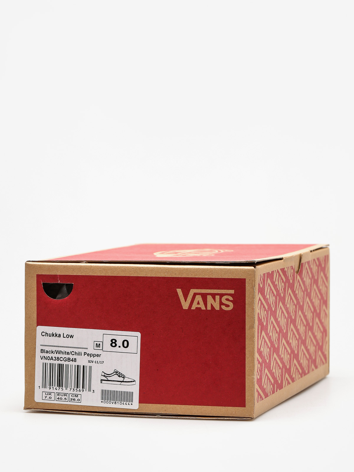 Vans Shoes Chukka Low (black/white/chili/pepper)