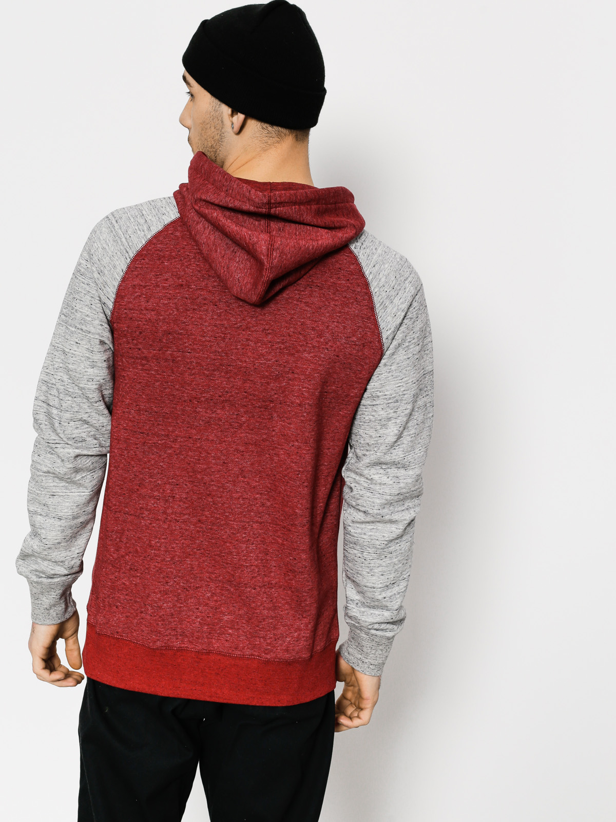 Element Hoodie Meridian Block ZHD (red dalhia)