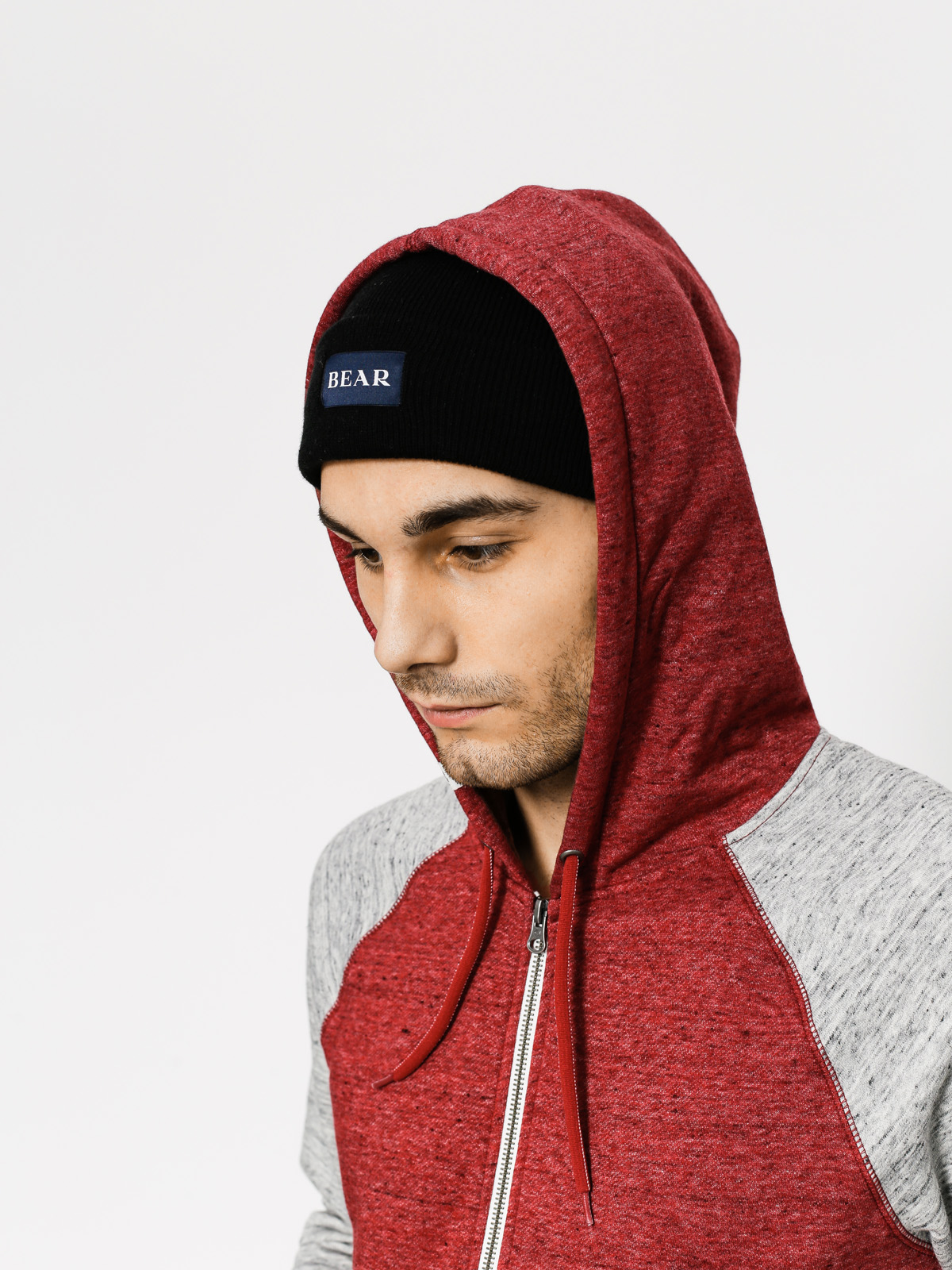 Element Hoodie Meridian Block ZHD (red dalhia)