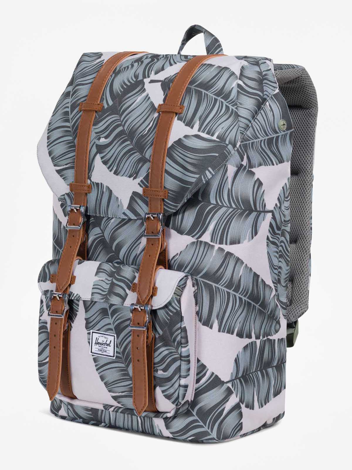 Herschel Supply Co. Backpack Little America grey silver birch palm tan synthetic leather