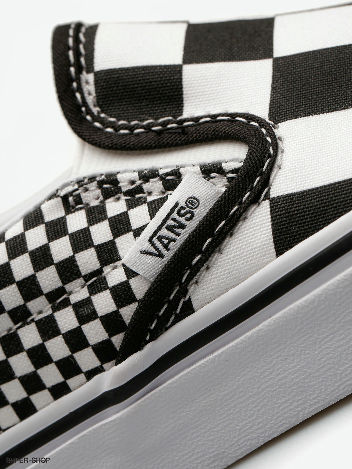 vans mix checker slip on