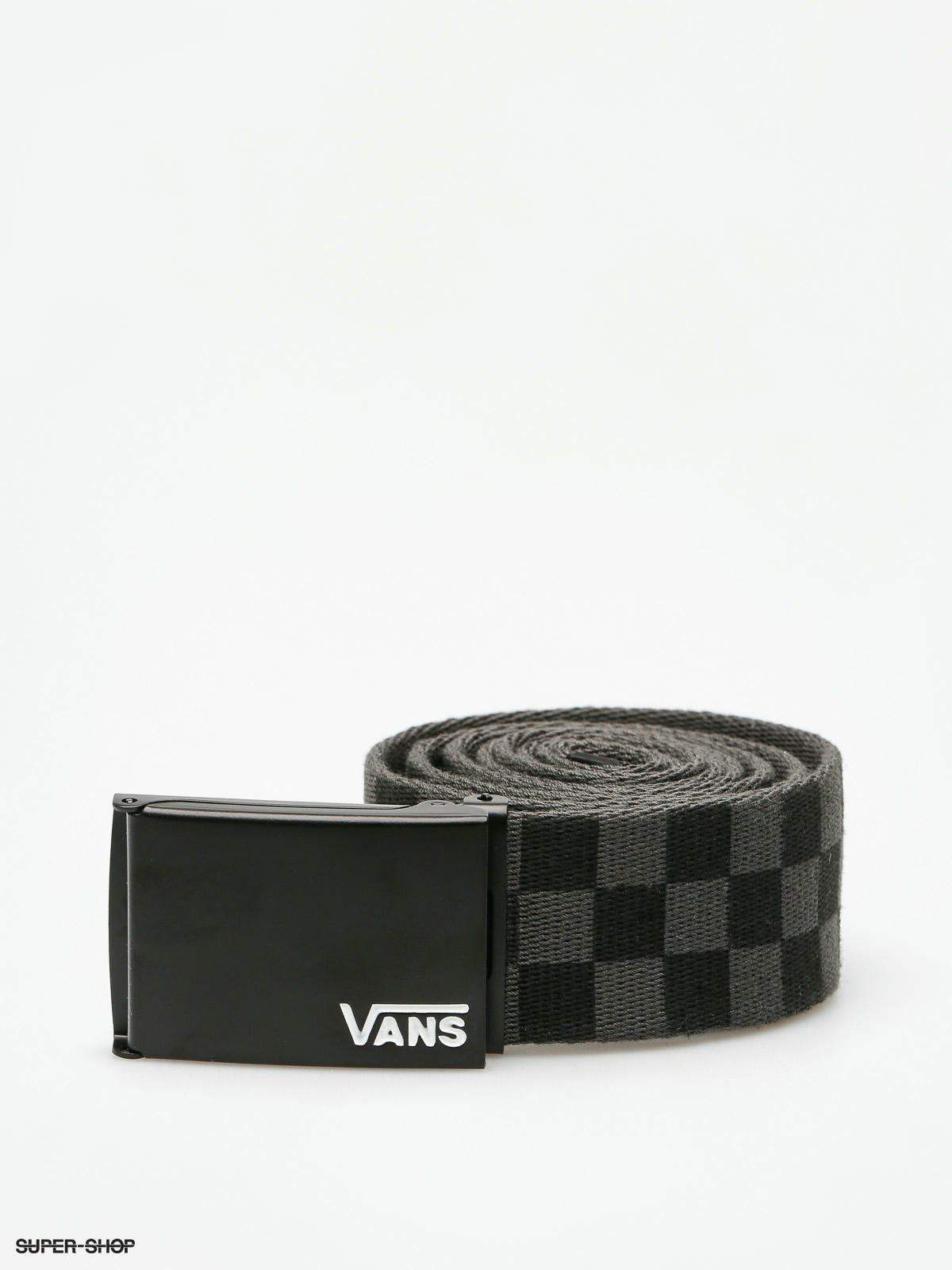 Vans deppster black & 2025 white checkered web belt