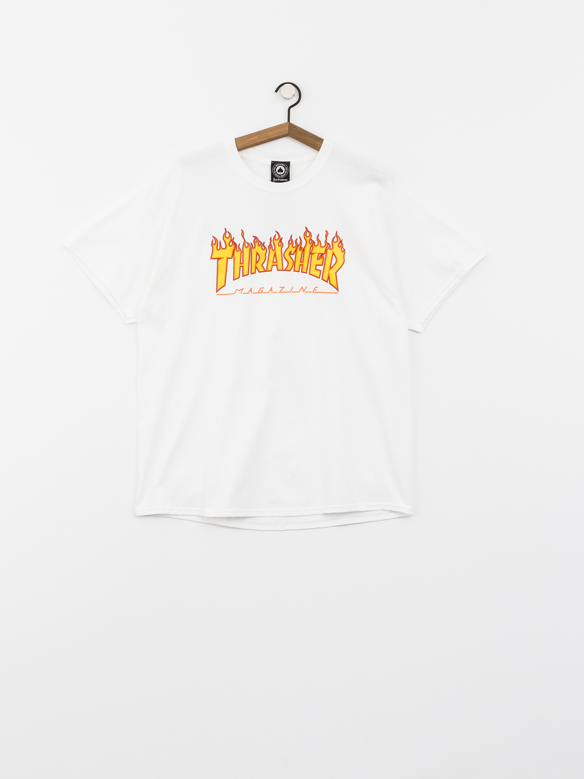 Thrasher T-Shirt Flame Logo (white)