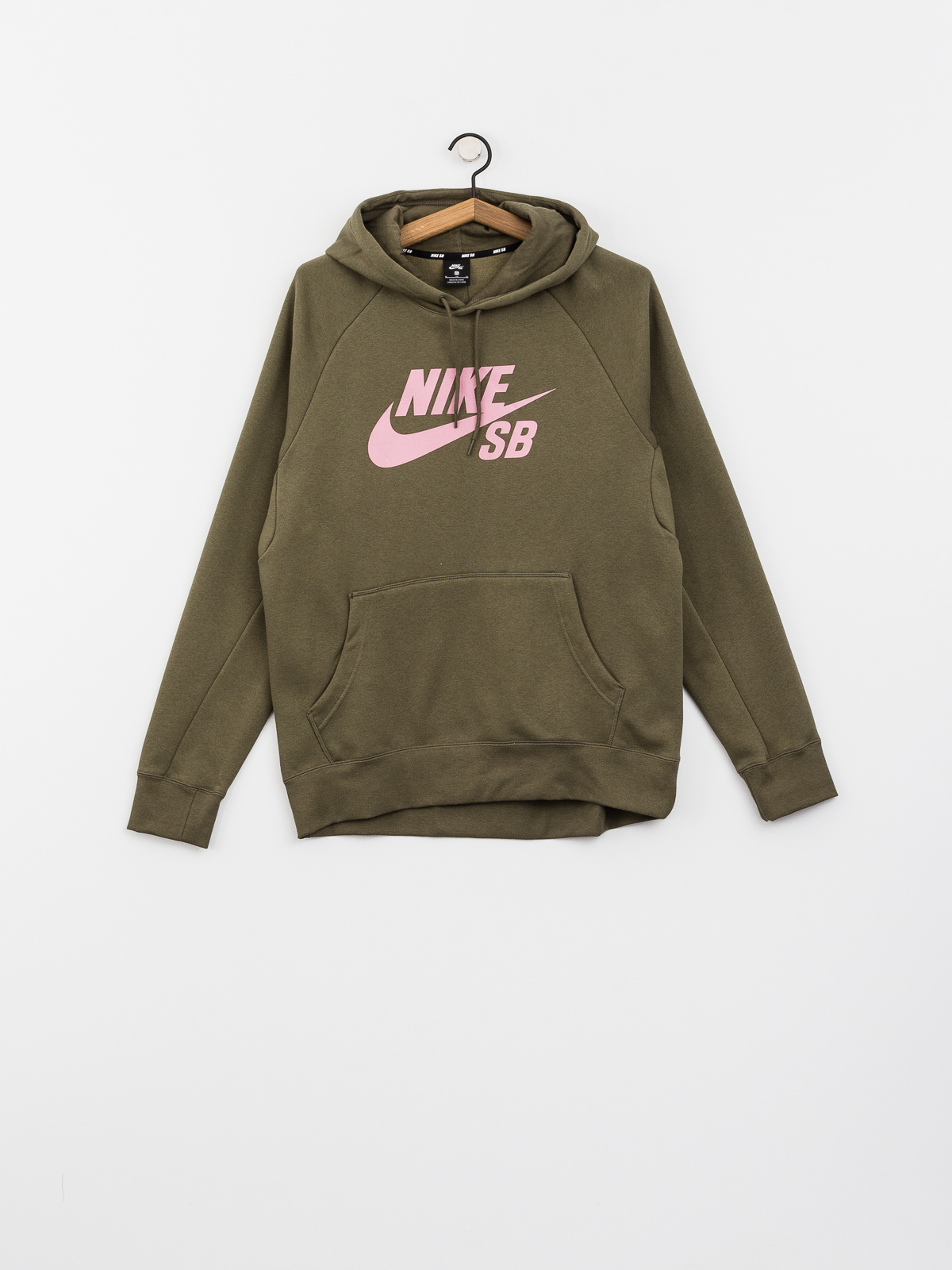 Nike SB Hoodie Sb Icon HD (medium olive/elemental pink)