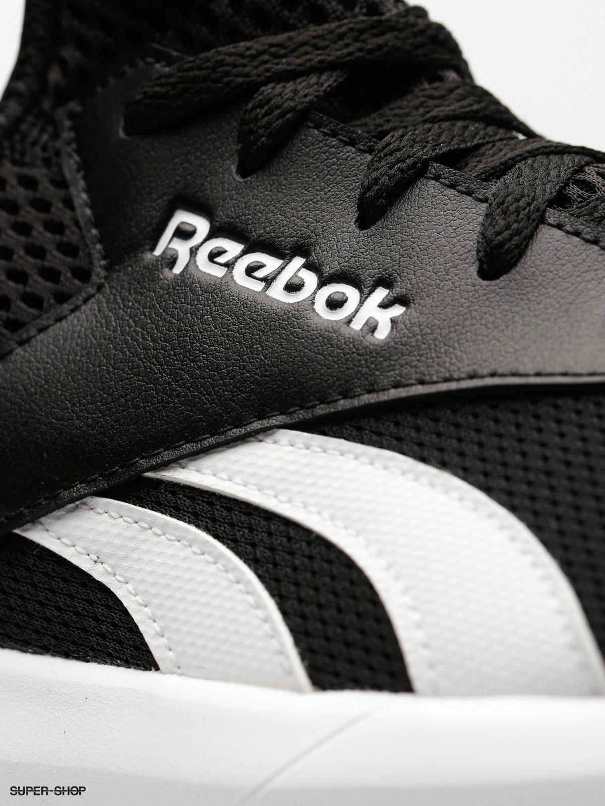 reebok black and white sneakers