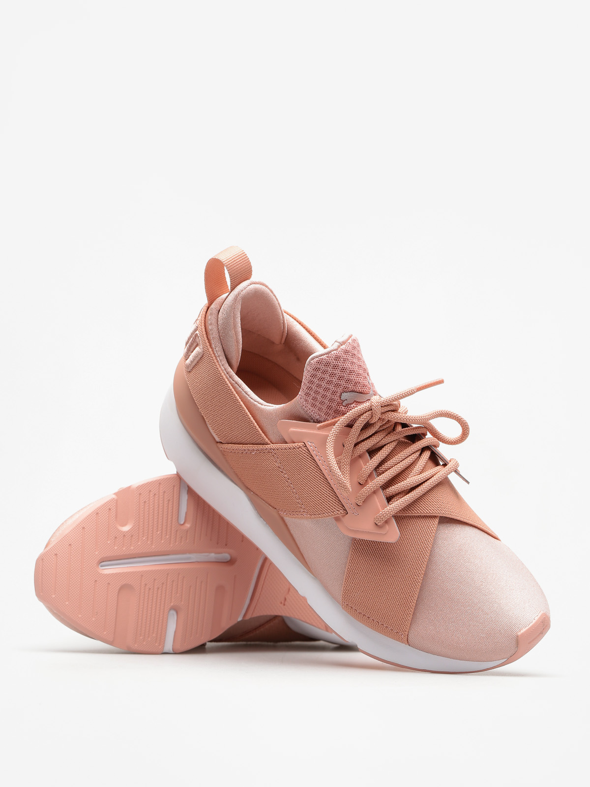 puma muse satin peach beige