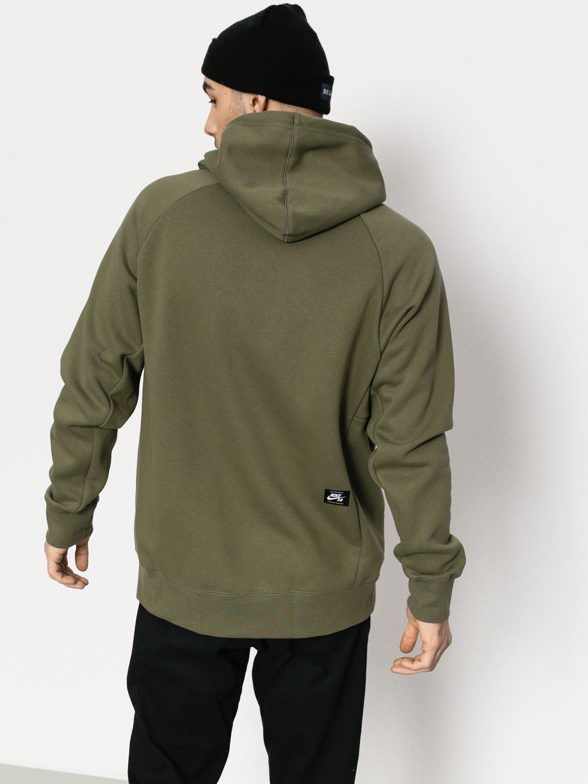 Nike SB Hoodie Sb Icon HD (medium olive/elemental pink)