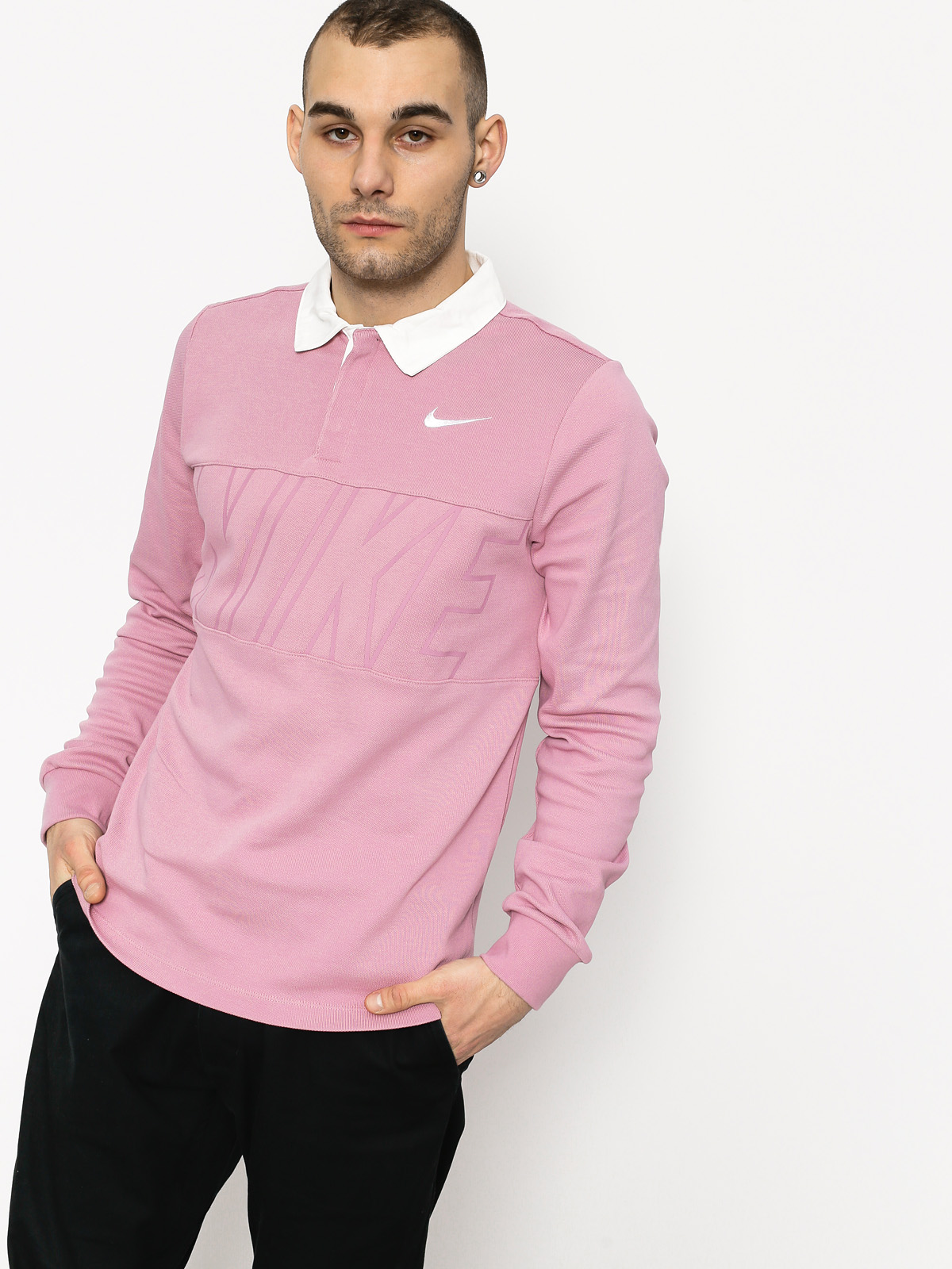 Nike SB Longsleeve Dry Top Rugby (elemental pink/white)