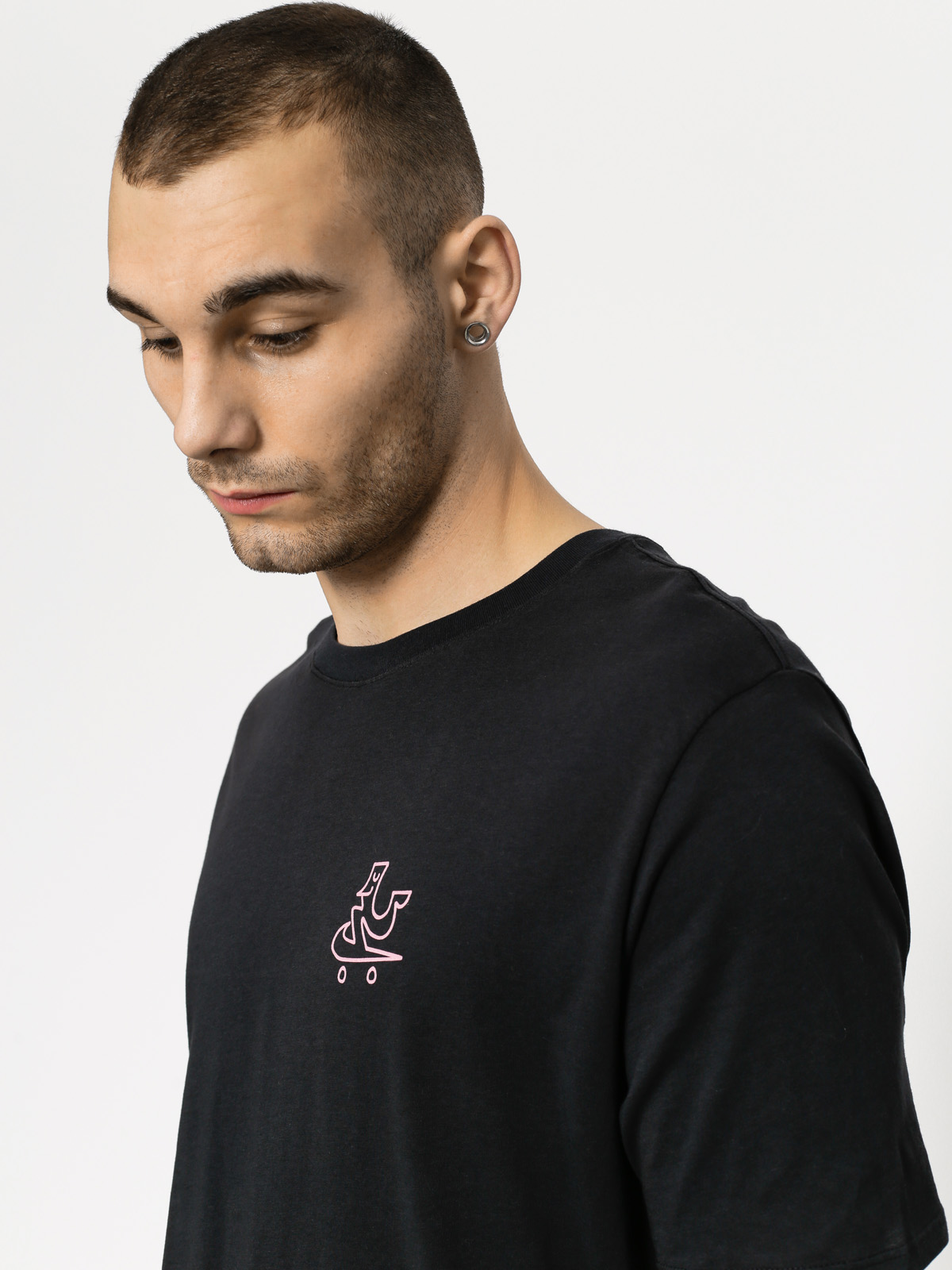 Nike SB T-shirt Dry Dfc Swooshie (black/elemental pink)