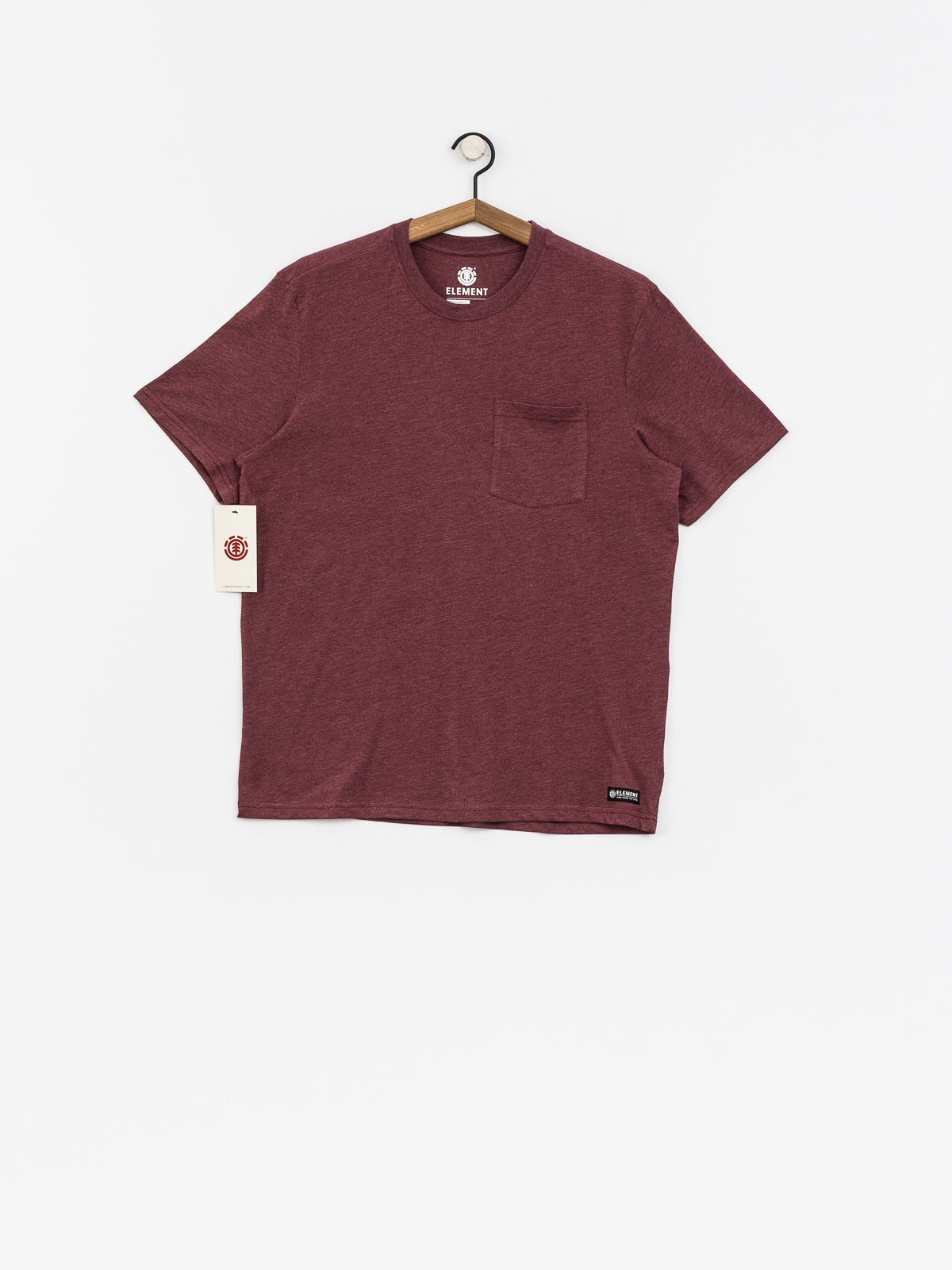 Element T-Shirt Basic Pocket Cr (oxblood heather)