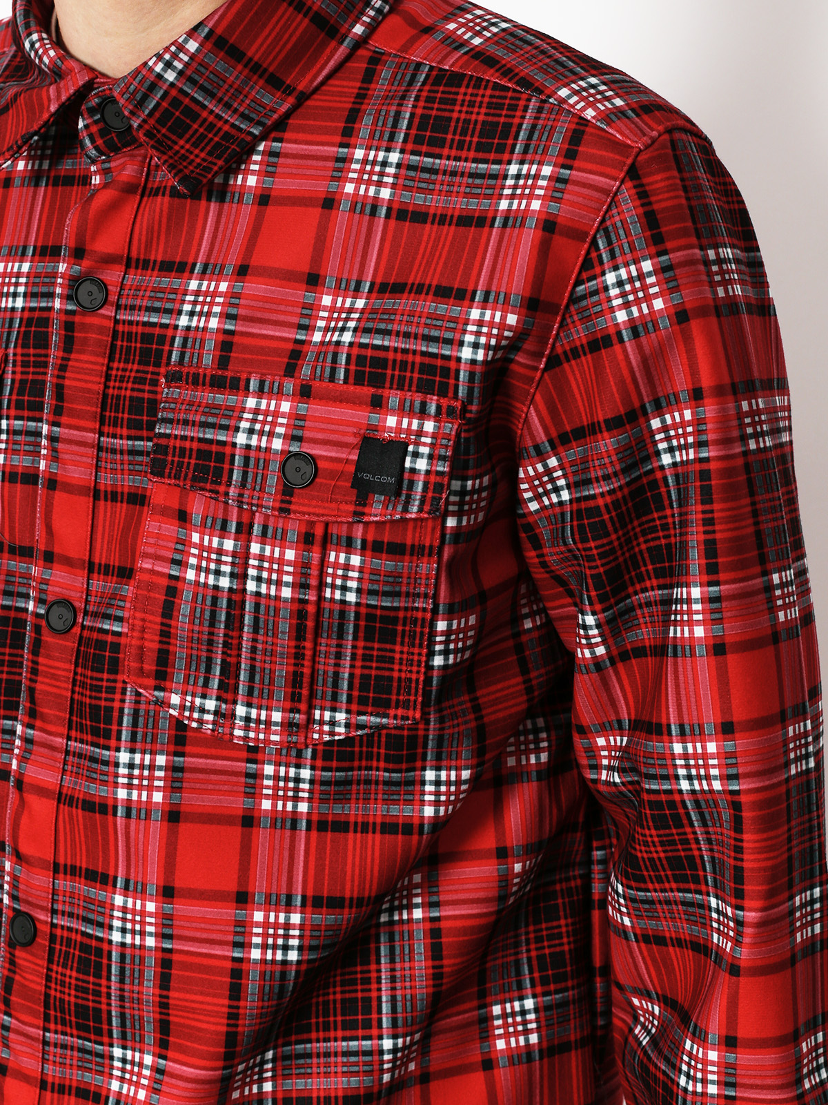 Volcom Snowboard jacket Drip Bonded Flannel (red)