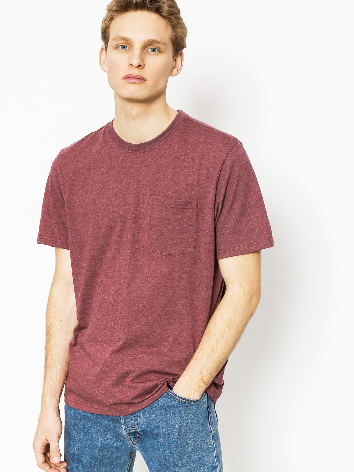 Element T-Shirt Basic Pocket Cr (oxblood heather)