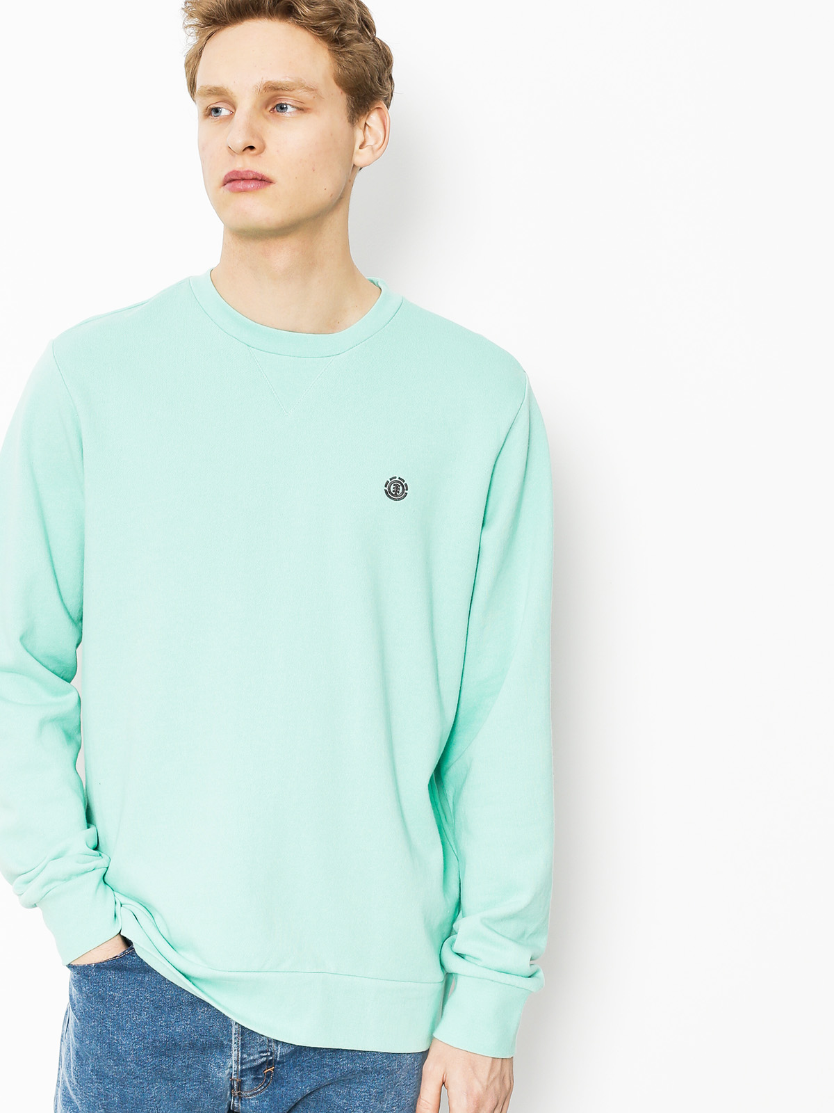 pastel green sweatshirt