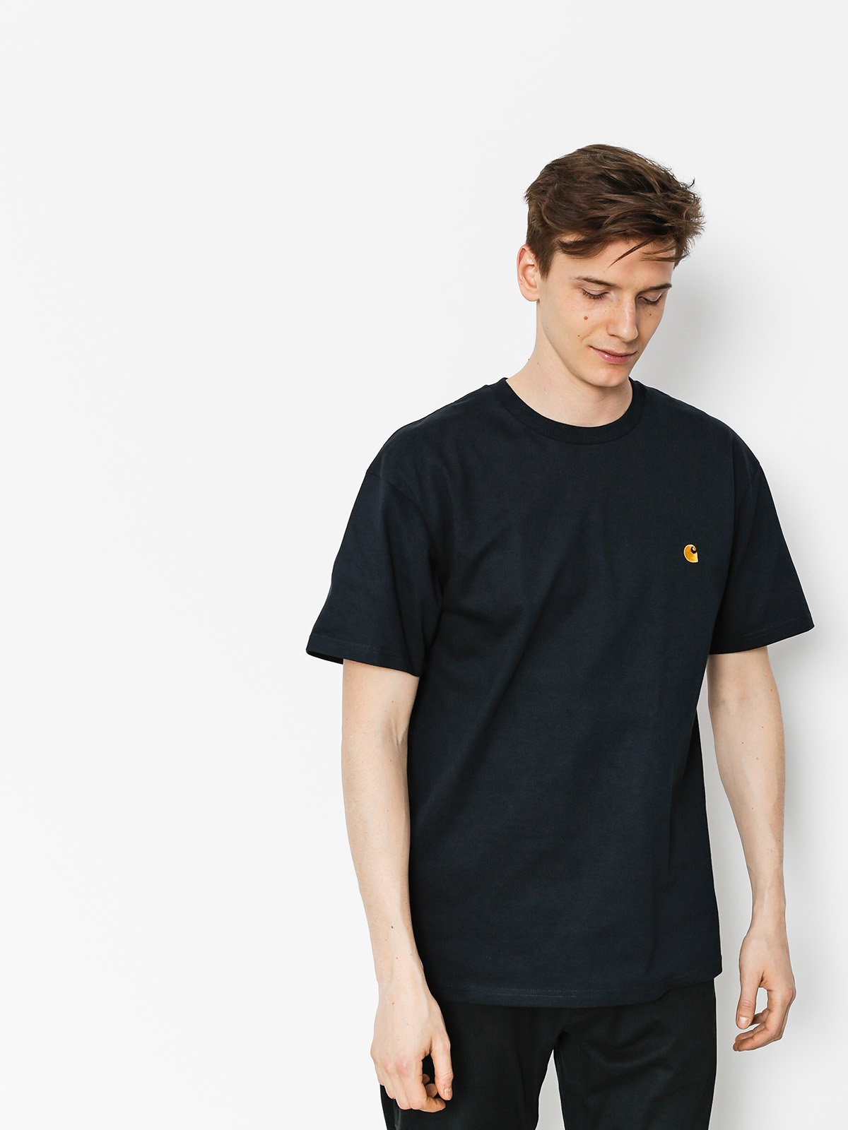 Carhartt T-shirt Chase (dark navy/gold)