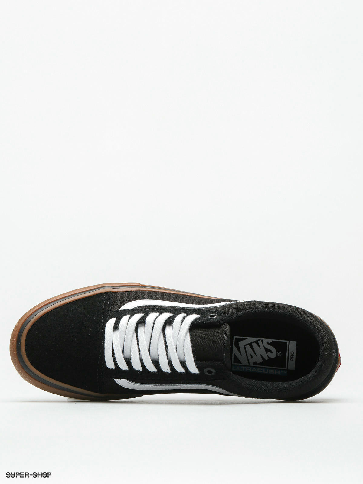 vans old skool pro black medium gum