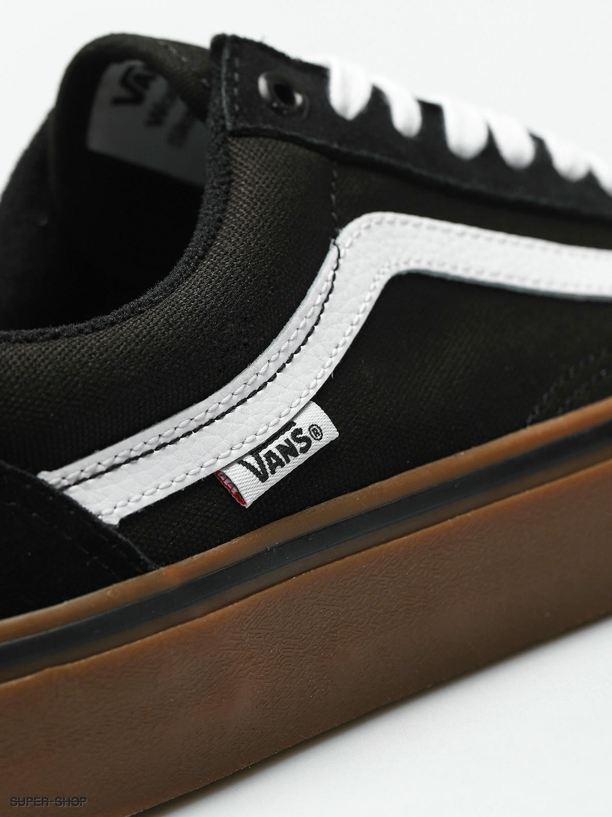 vans old skool pro black medium gum