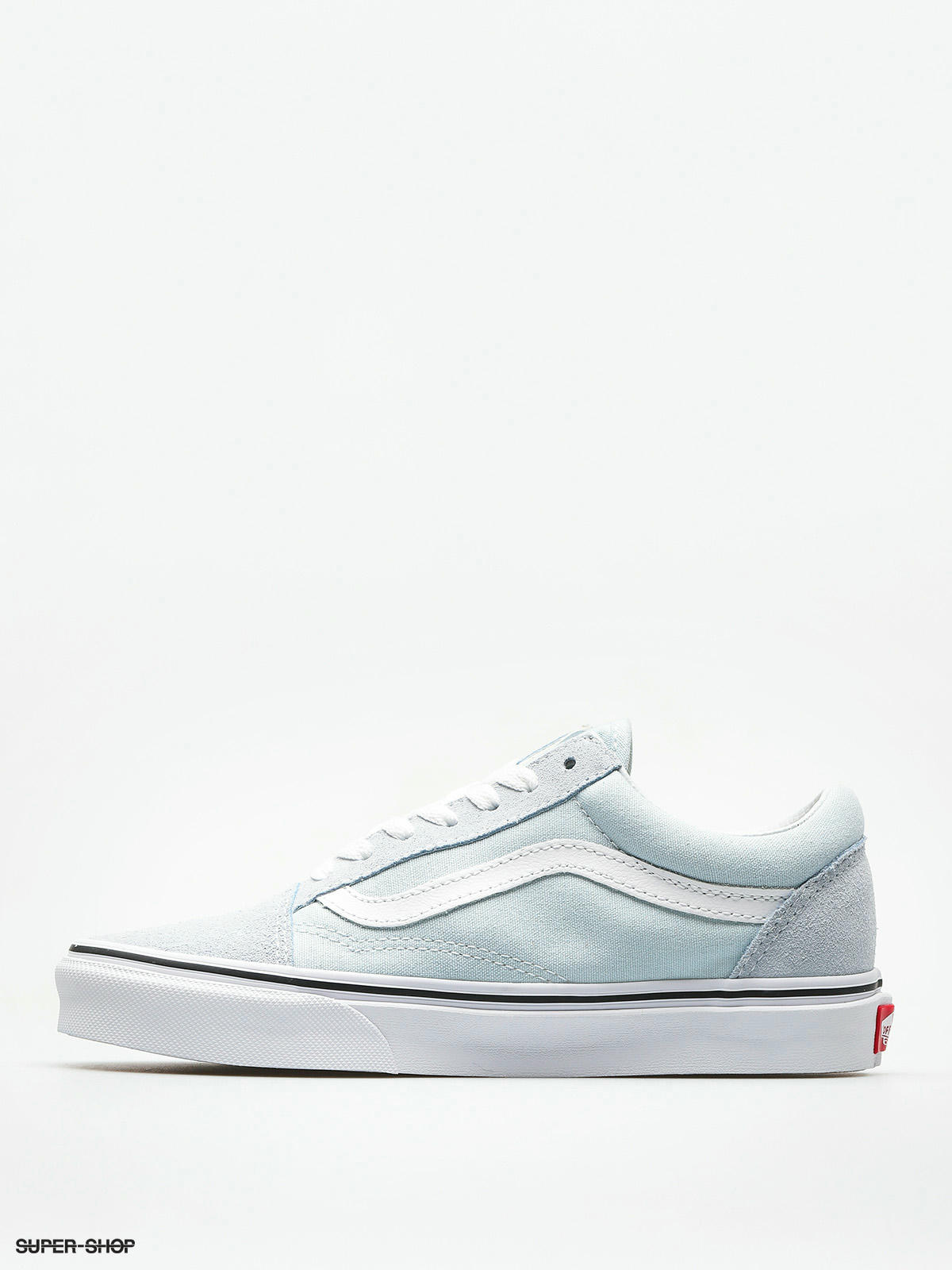 baby blue and true white vans