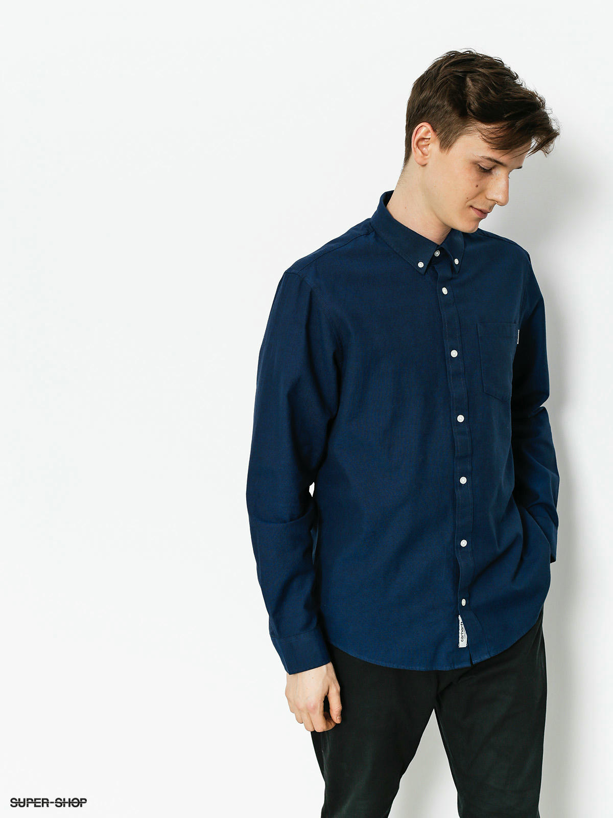 Carhartt Shirt Dalton dark navy sapphire