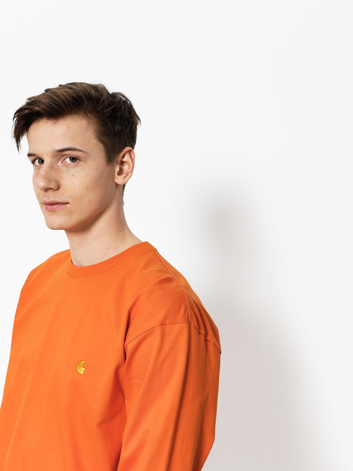 Carhartt Longsleeve Chase (jaffa/gold)