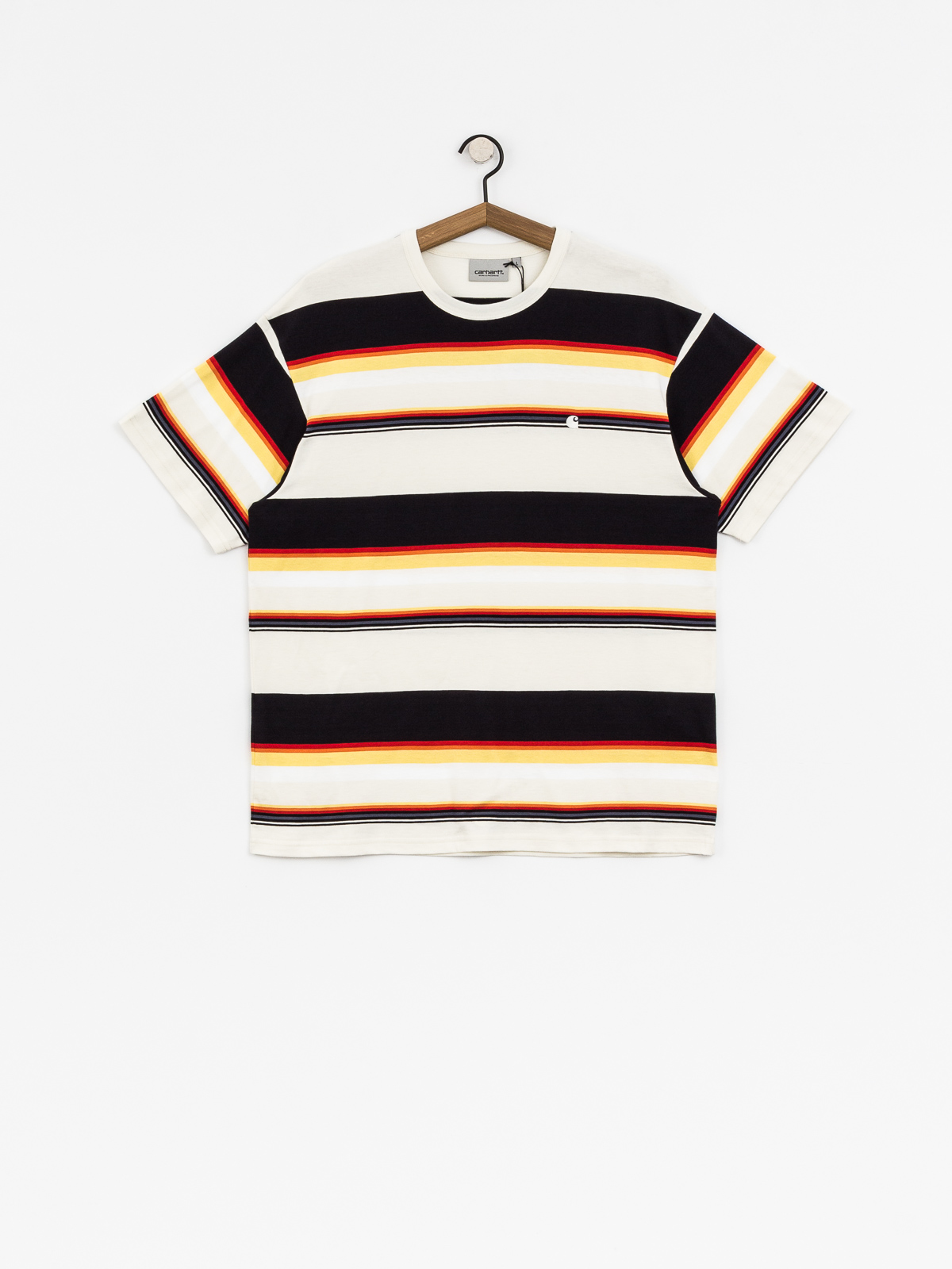 Carhartt T-shirt Sunder (sunder stripe wax/white)