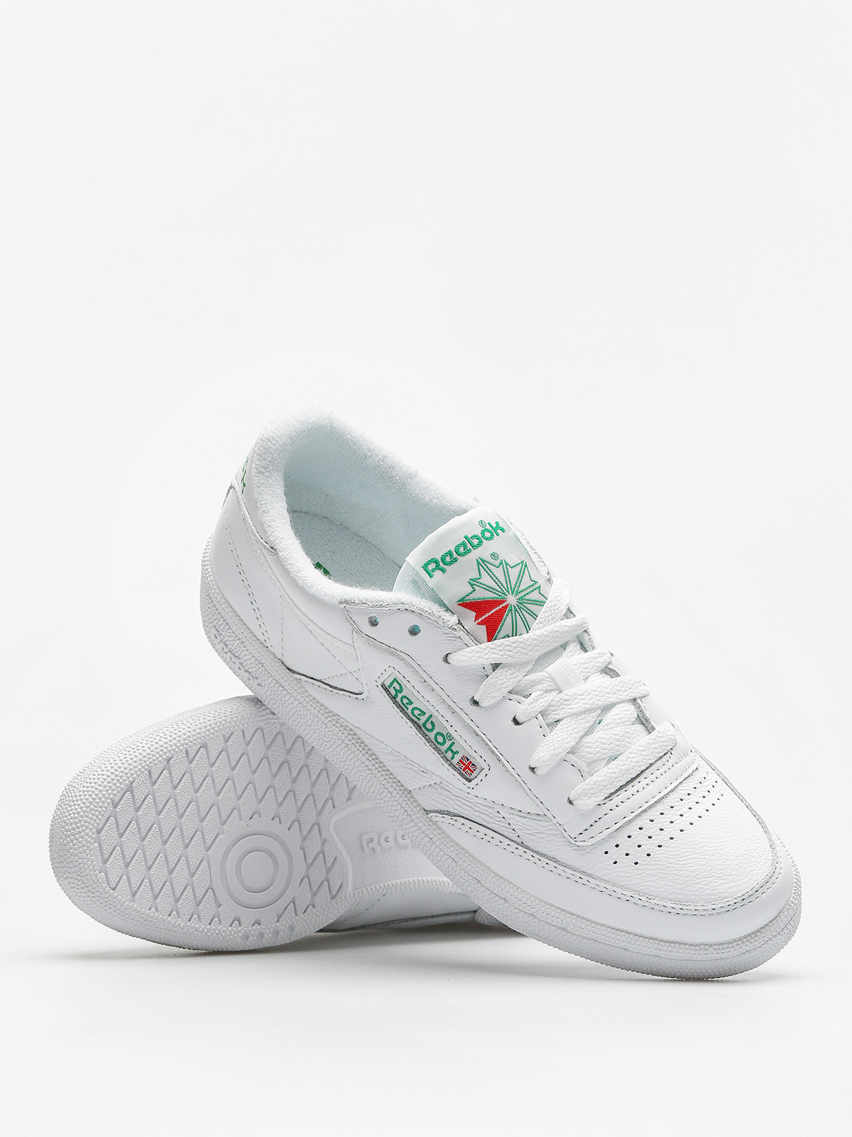 Reebok Shoes Club C 85 Archive Wmn (white/glen green/red)